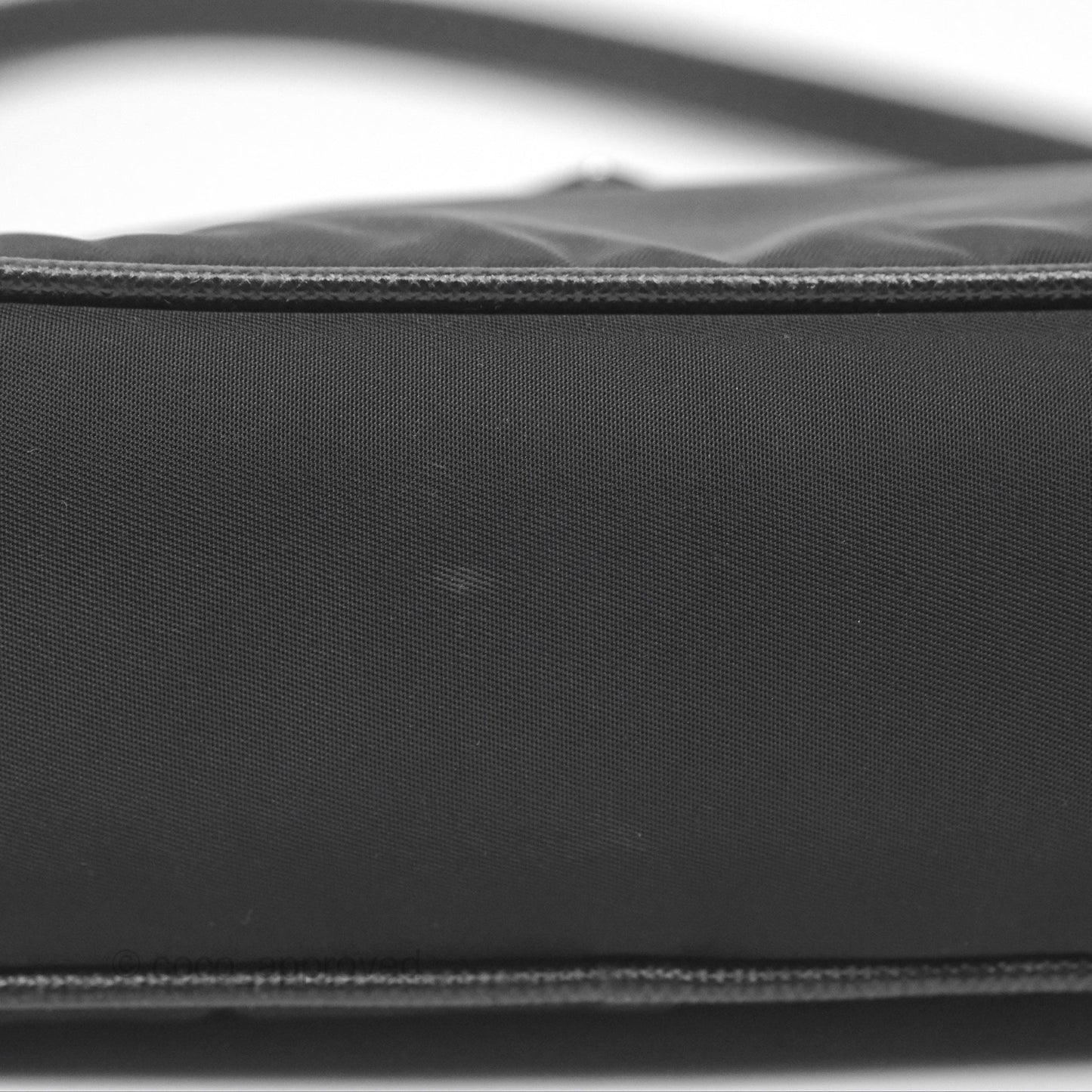 Prada Re-Edition 2005 Nylon Mini Bag Black Silver Hardware