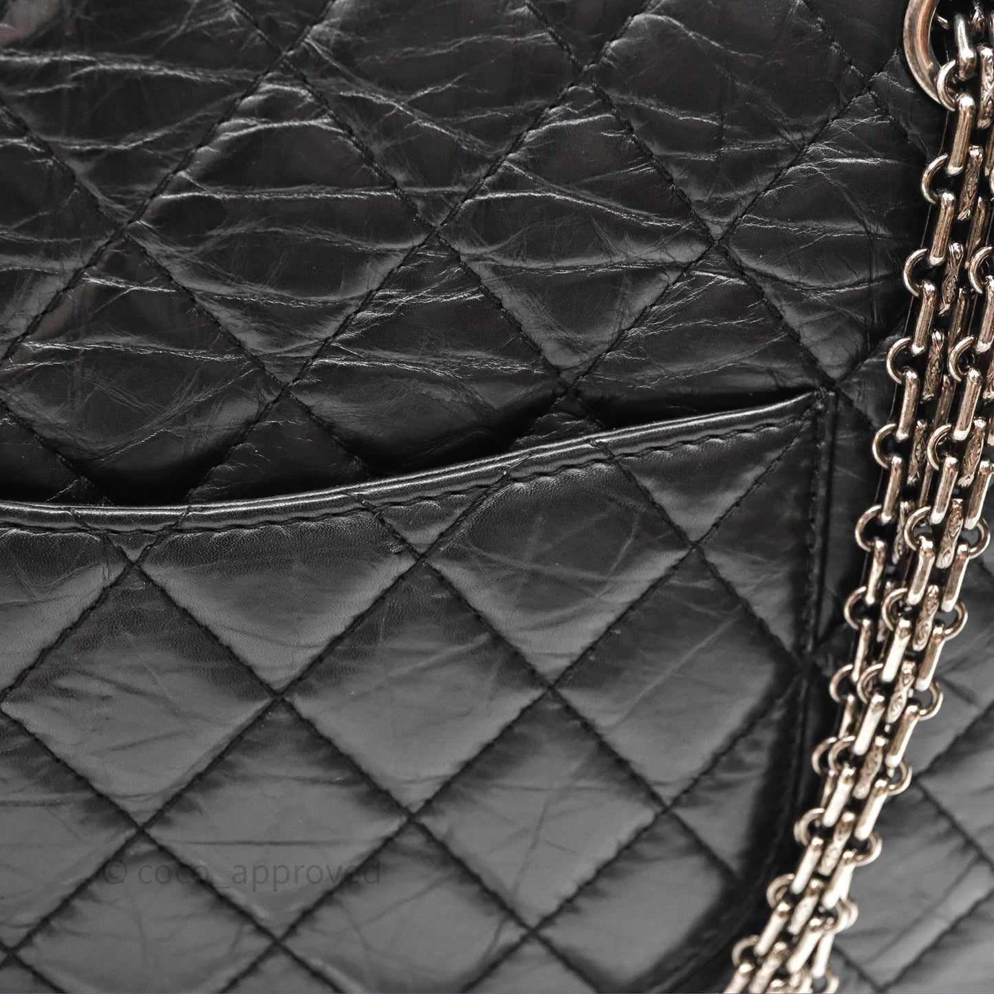 Chanel Reissue Quilted Aged Calfskin Black Ruthenium Hardware 226
