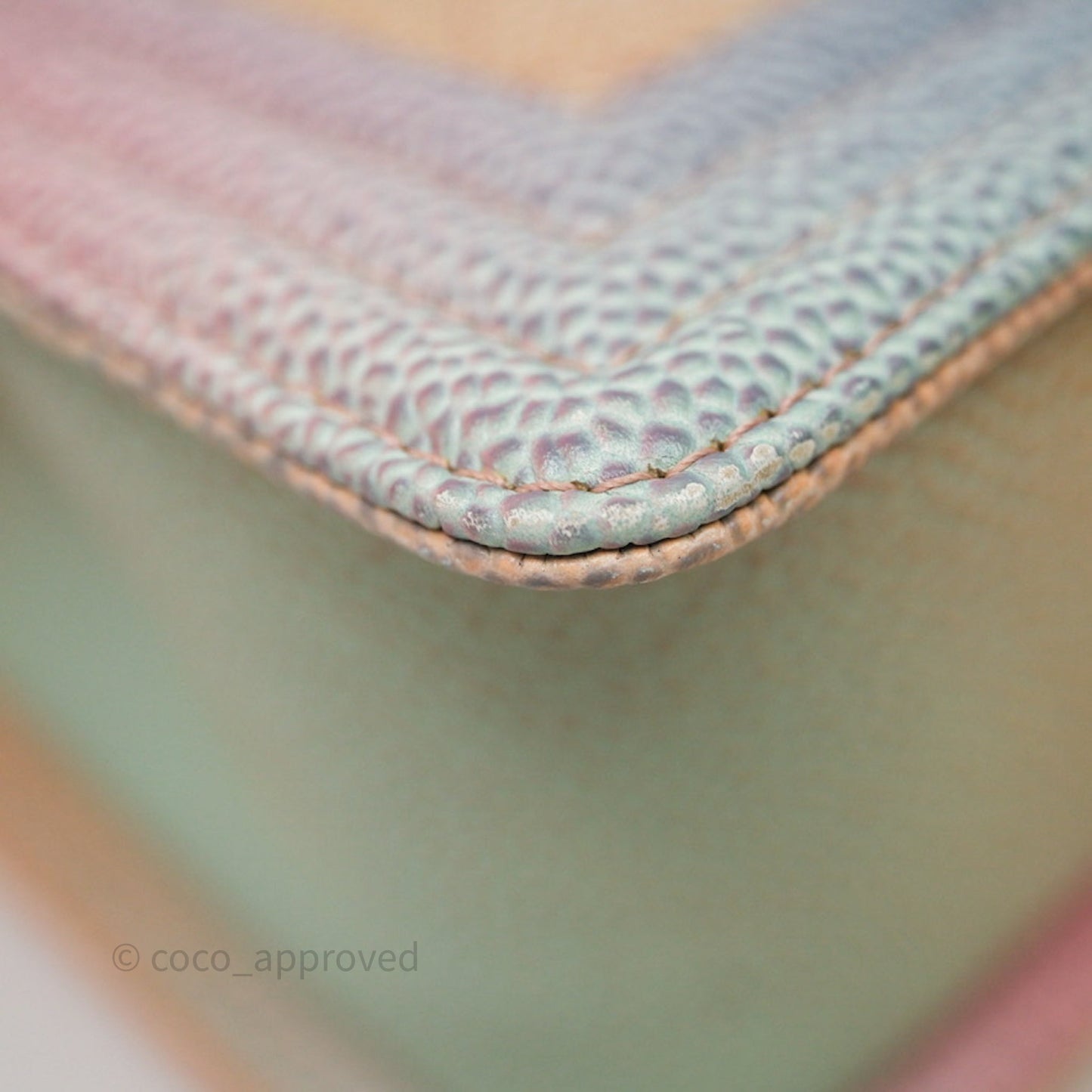 Chanel Medium Boy Quilted Rainbow Caviar Silver Hardware