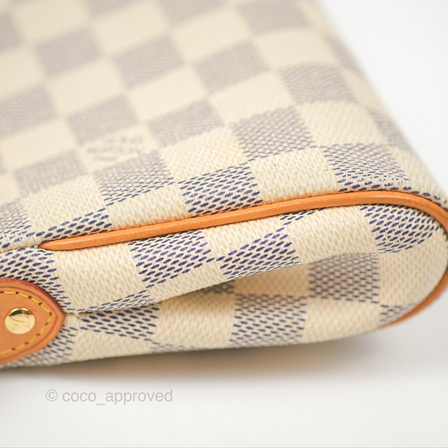 Louis Vuitton Eva Clutch With Strap Damier Azur