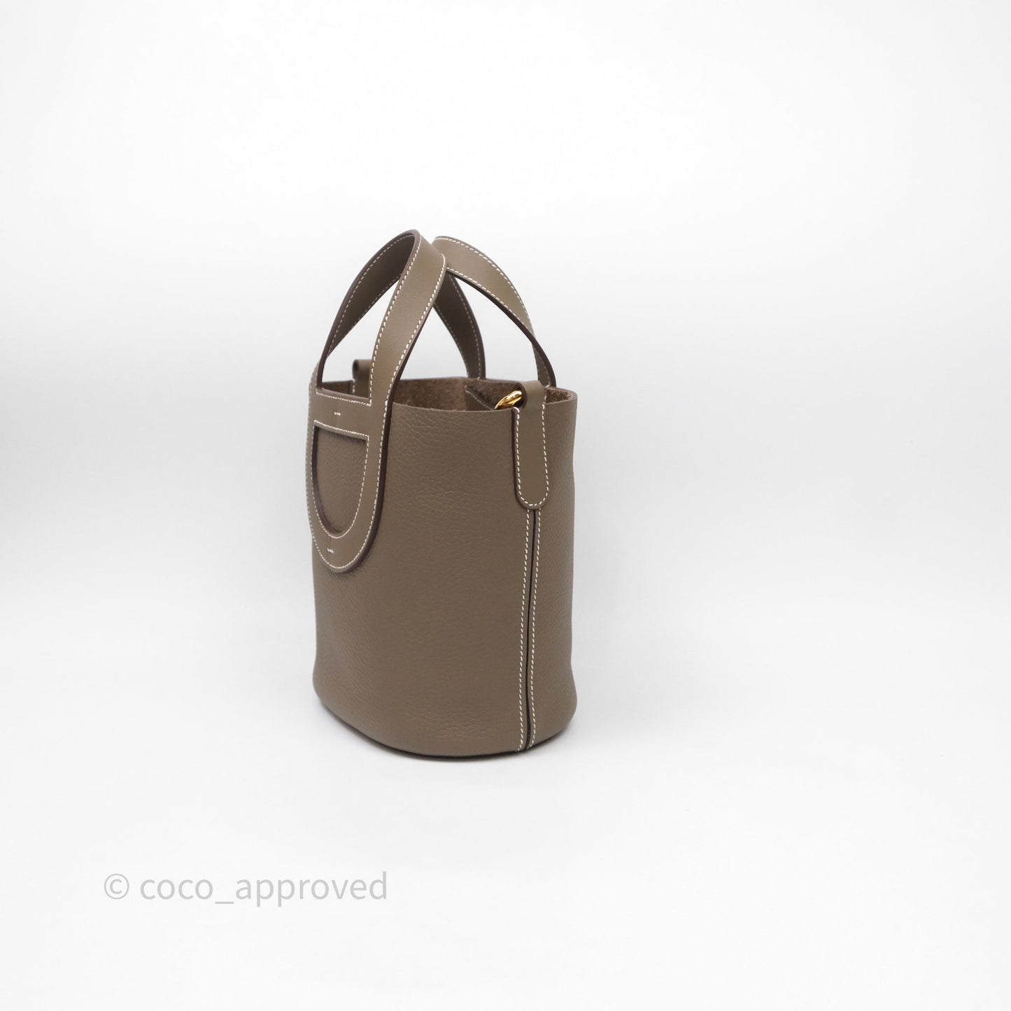 Hermès In-The-Loop 18 Etoupe Taurillon Clemence Veau Swift Gold Hardware