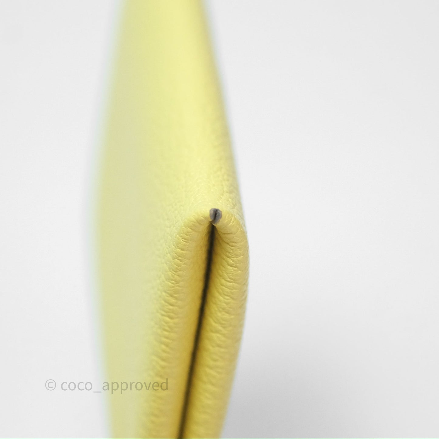 Hermès Calvi Card Holder Limoncello Chèvre Mysore Palladium Hardware