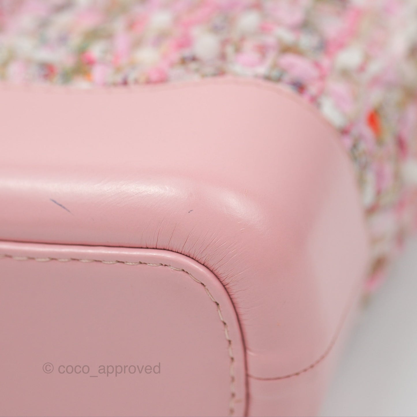 Chanel Small Gabrielle Hobo Quilted Pink Tweed Aged Calfskin