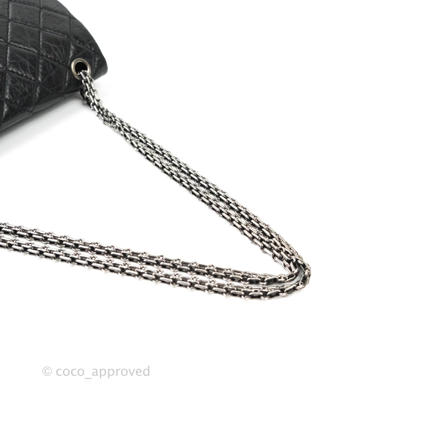 Chanel Reissue Quilted Aged Calfskin Black Ruthenium Hardware 226