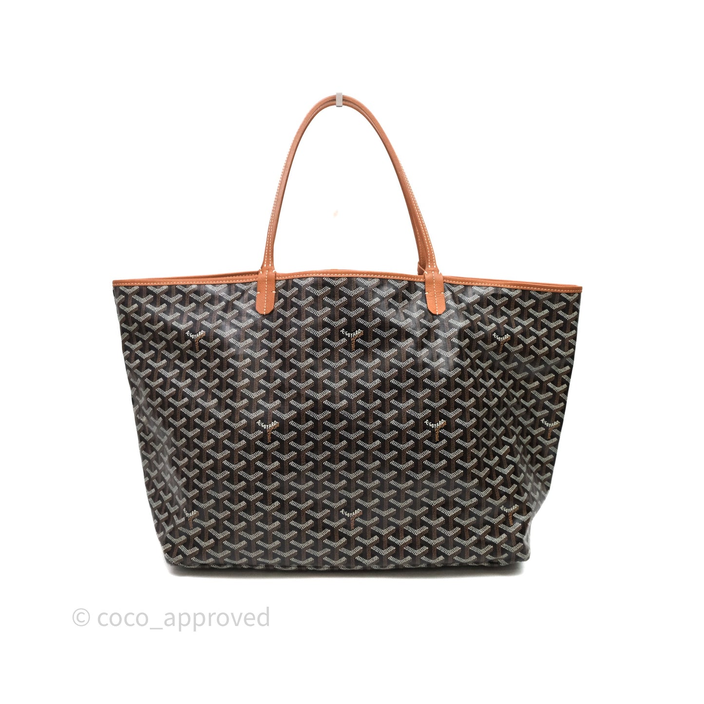 Goyard St Louis Tote GM Tan Black