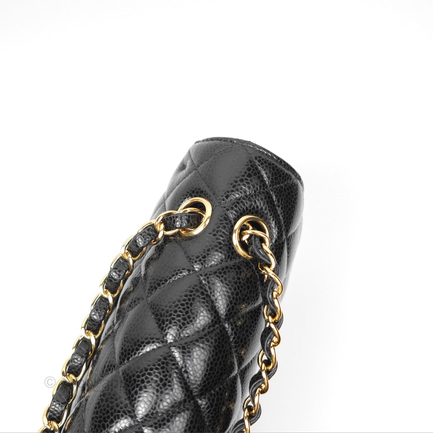 Chanel Classic M/L Medium Flap Quilted Black Caviar Gold Hardware