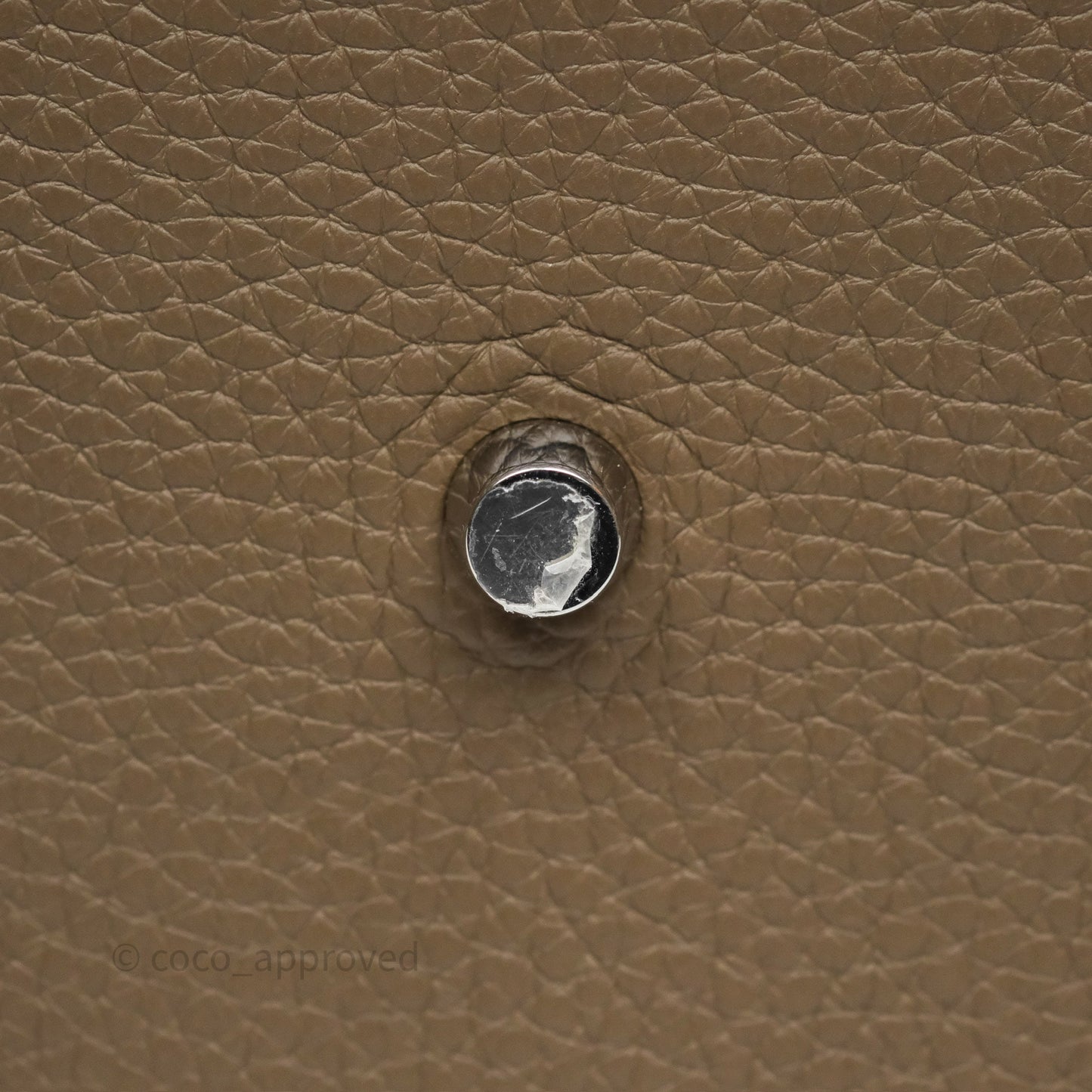 Hermès Lindy 30 Etoupe 18 Clemence Palladium Hardware