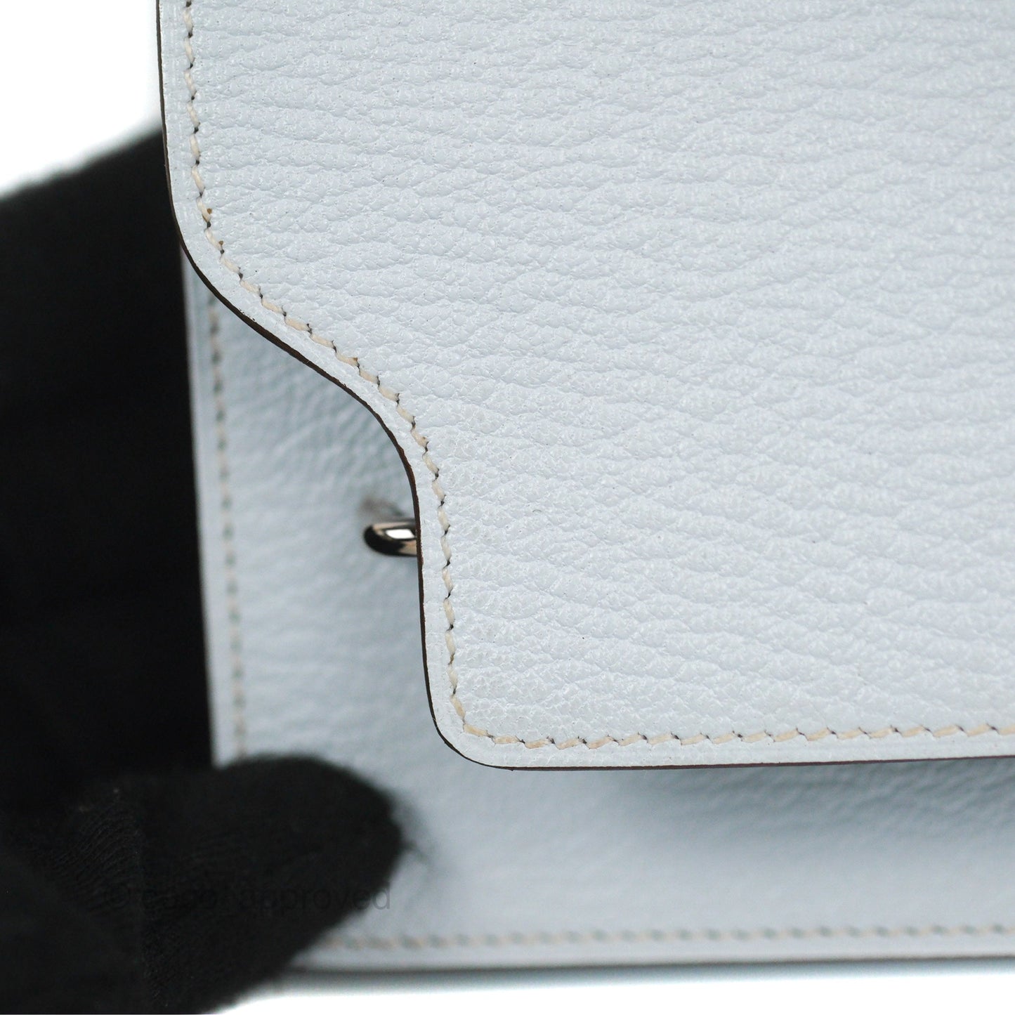 Hermès Roulis Slim Wallet Bleu Brume Chevre Mysore Palladium Hardware