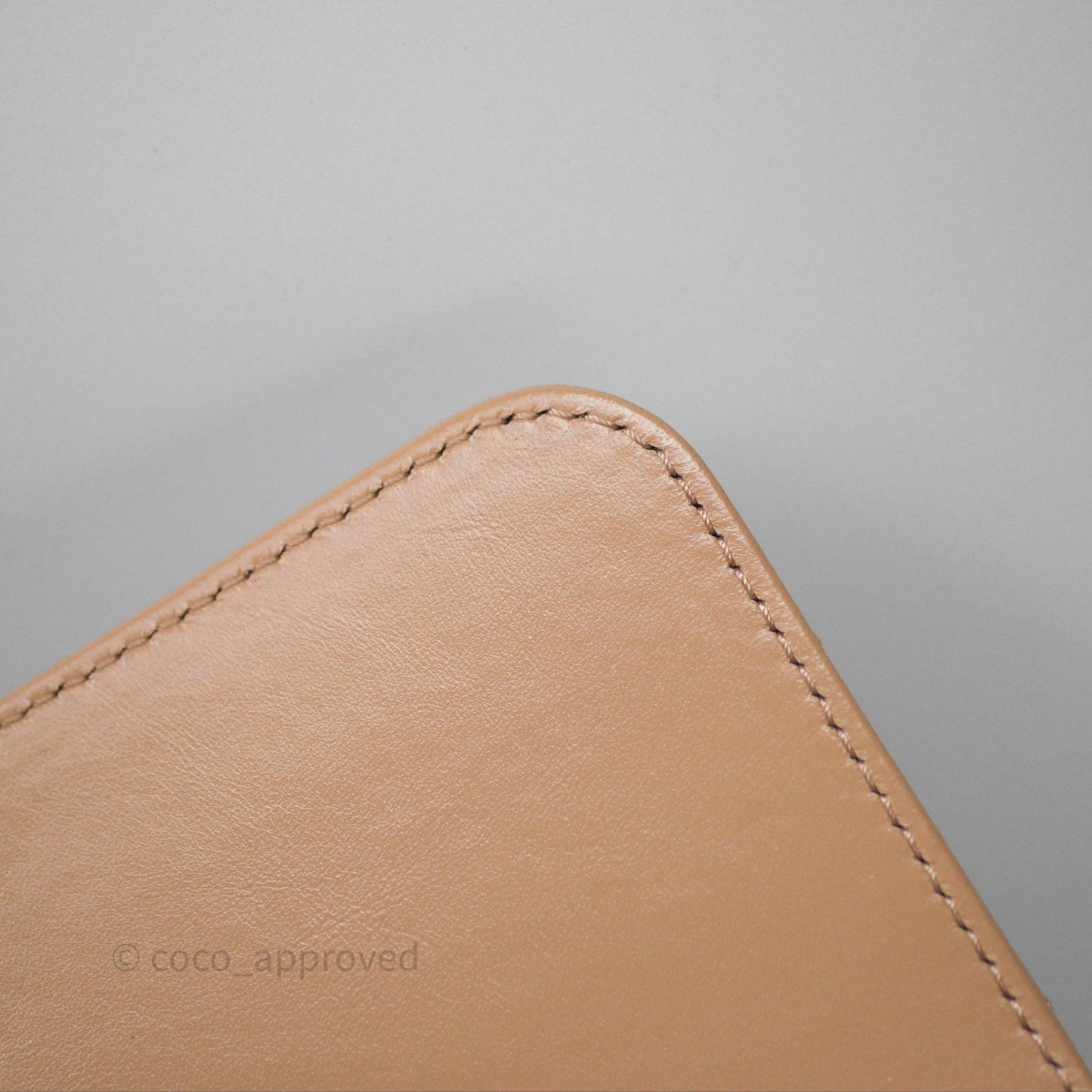 Chanel Quilted Mini Perfect Fit Adjustable Beige Calfskin Gold Hardware