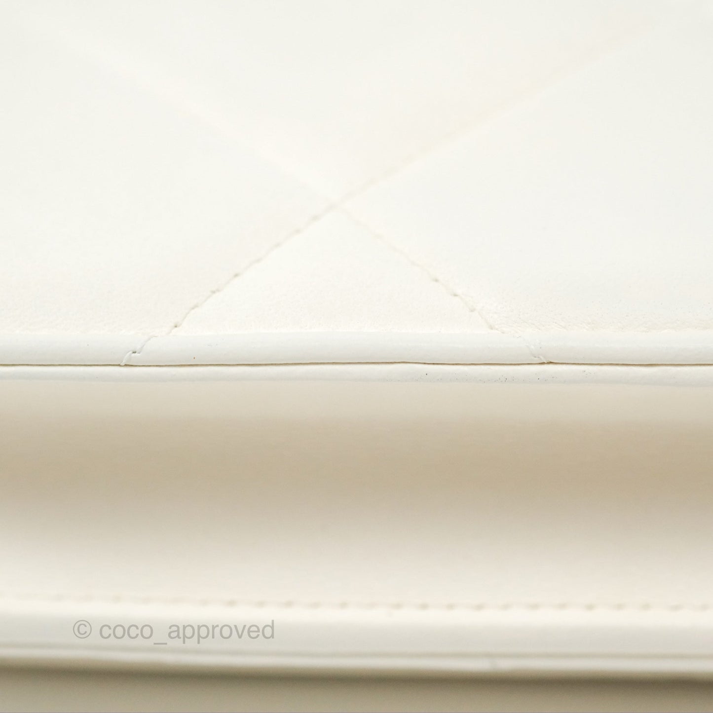 Chanel 19 Wallet on Chain WOC White Mixed Hardware