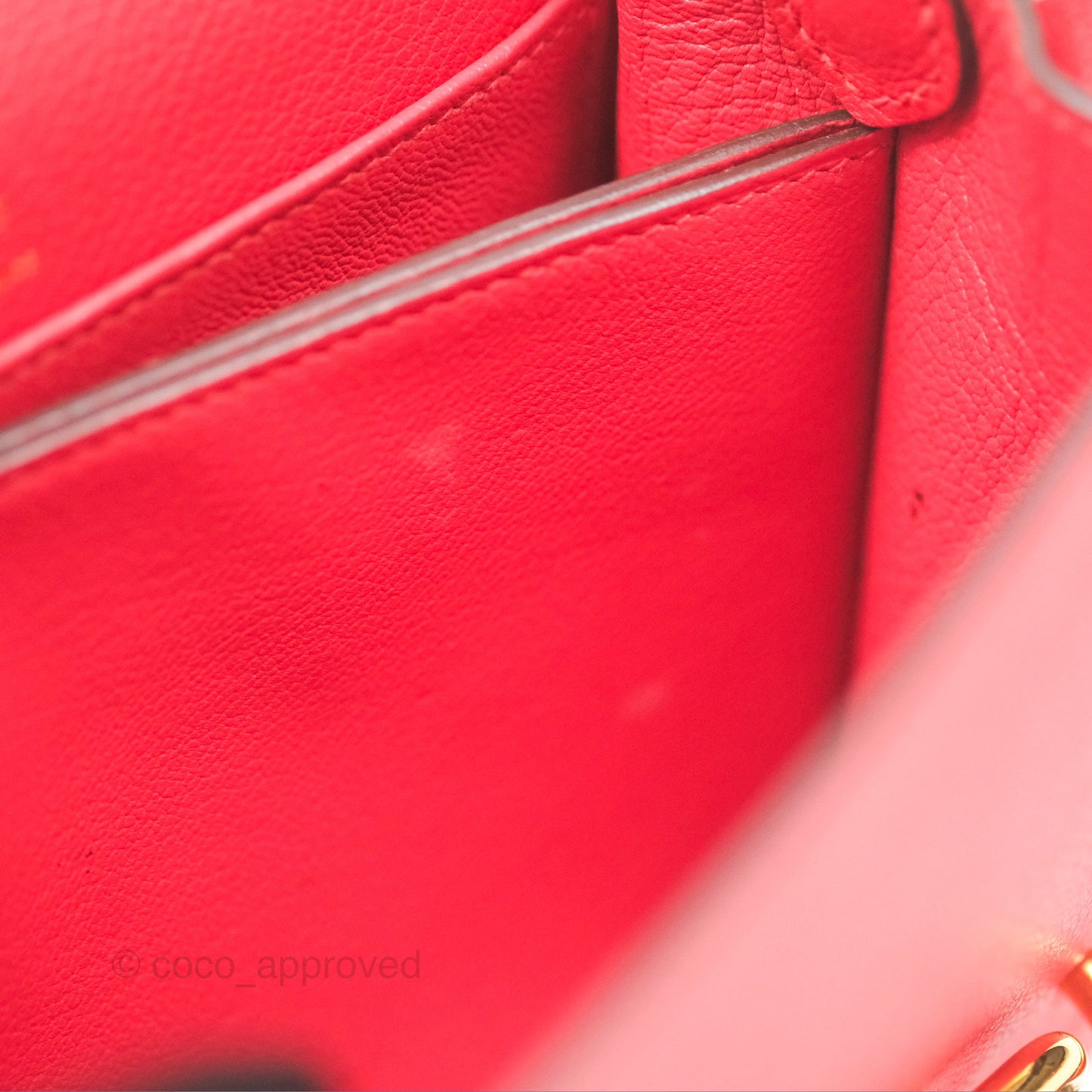Hermès Roulis Mini 18 Rouge De Coeur Evercolor Permabrass Hardware
