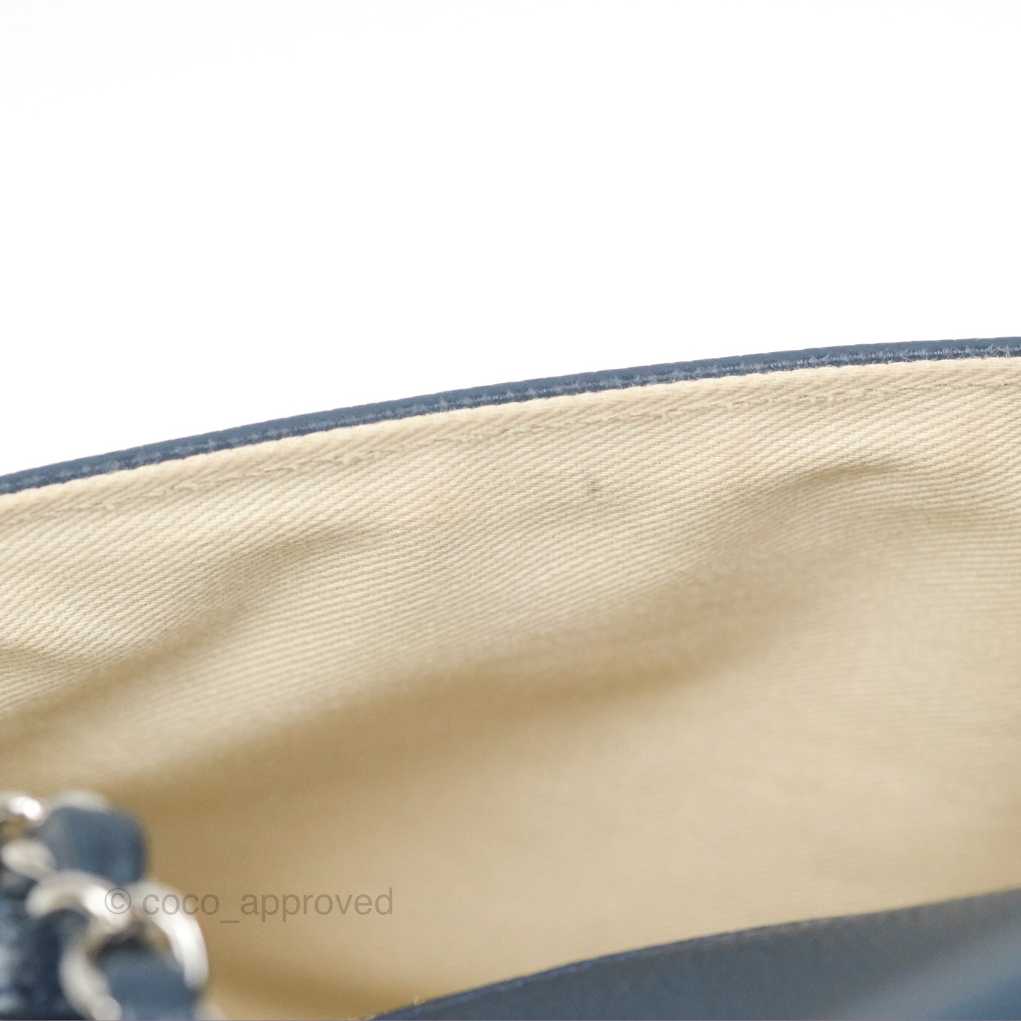 Chanel Medium Timeless CC Flap Bag Navy Caviar Silver Hardware