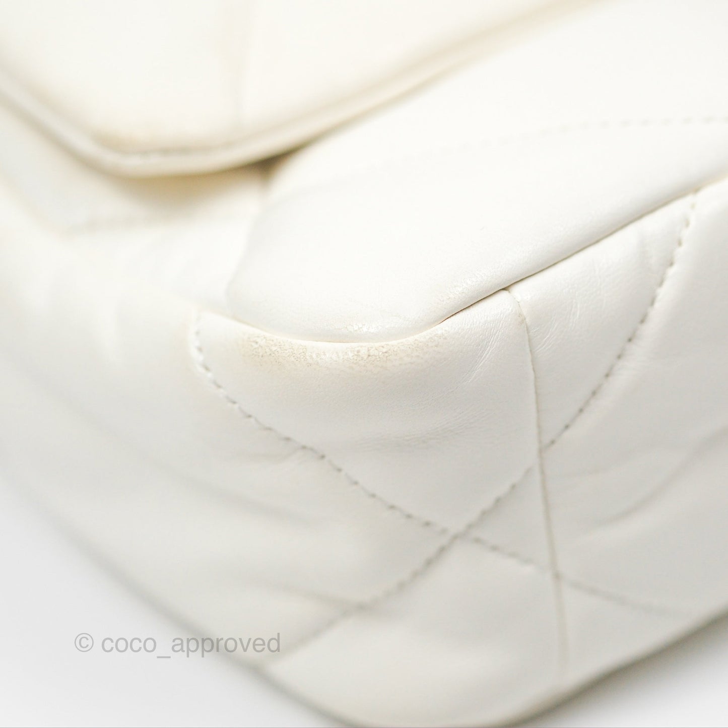 Chanel 19 Small Ivory White Lambskin Mixed Hardware