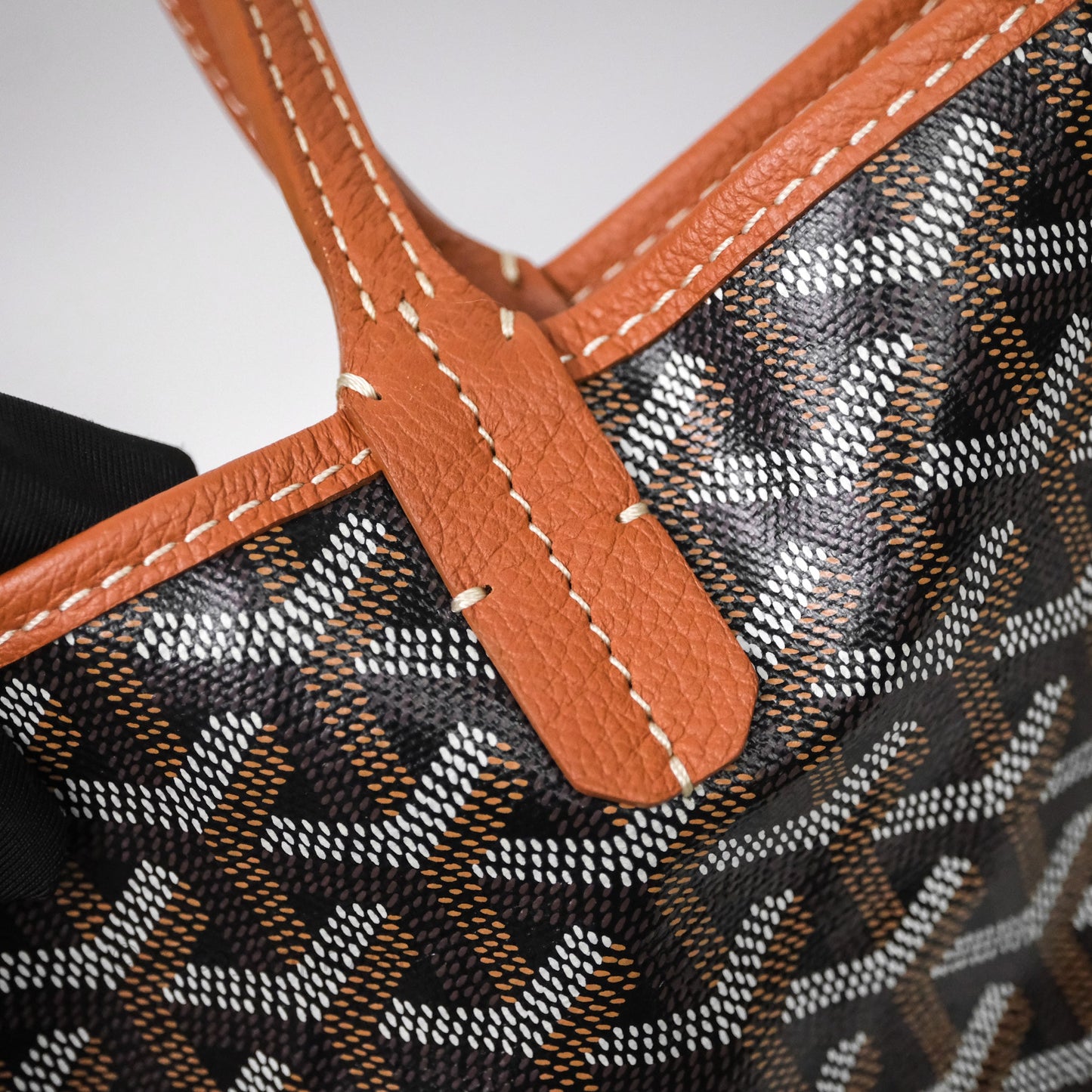 Goyard Saint Louis Tote Bag GM Black/Tan