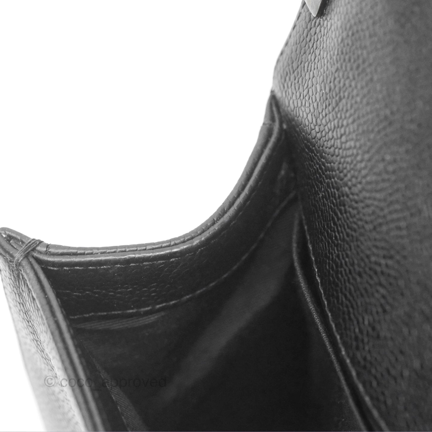 Chanel Medium Boy Chevron Black Caviar Ruthenium Hardware