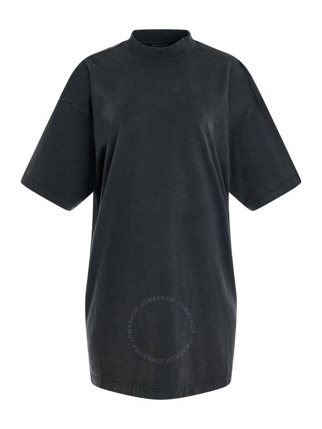 Luxury Balenciaga Women's BLACK logo print t-shirt 739037 TPVU4 1569