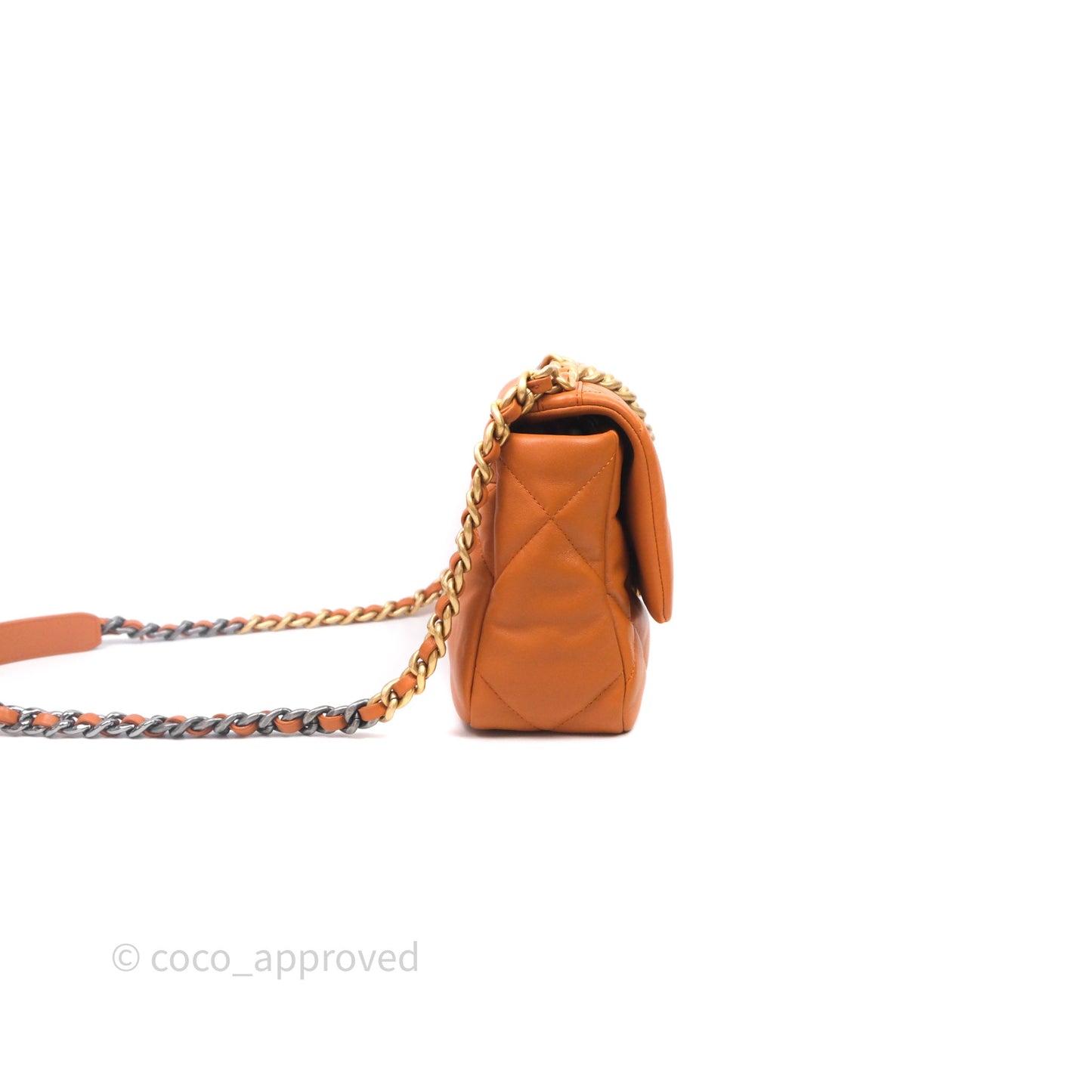 Chanel 19 Small Caramel Mixed Hardware