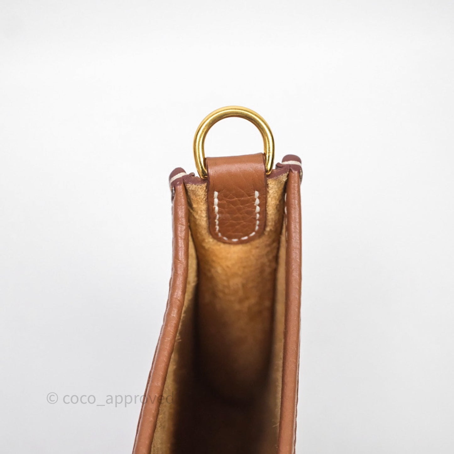 Hermès Mini Evelyne 16 Gold Clemence Gold Hardware