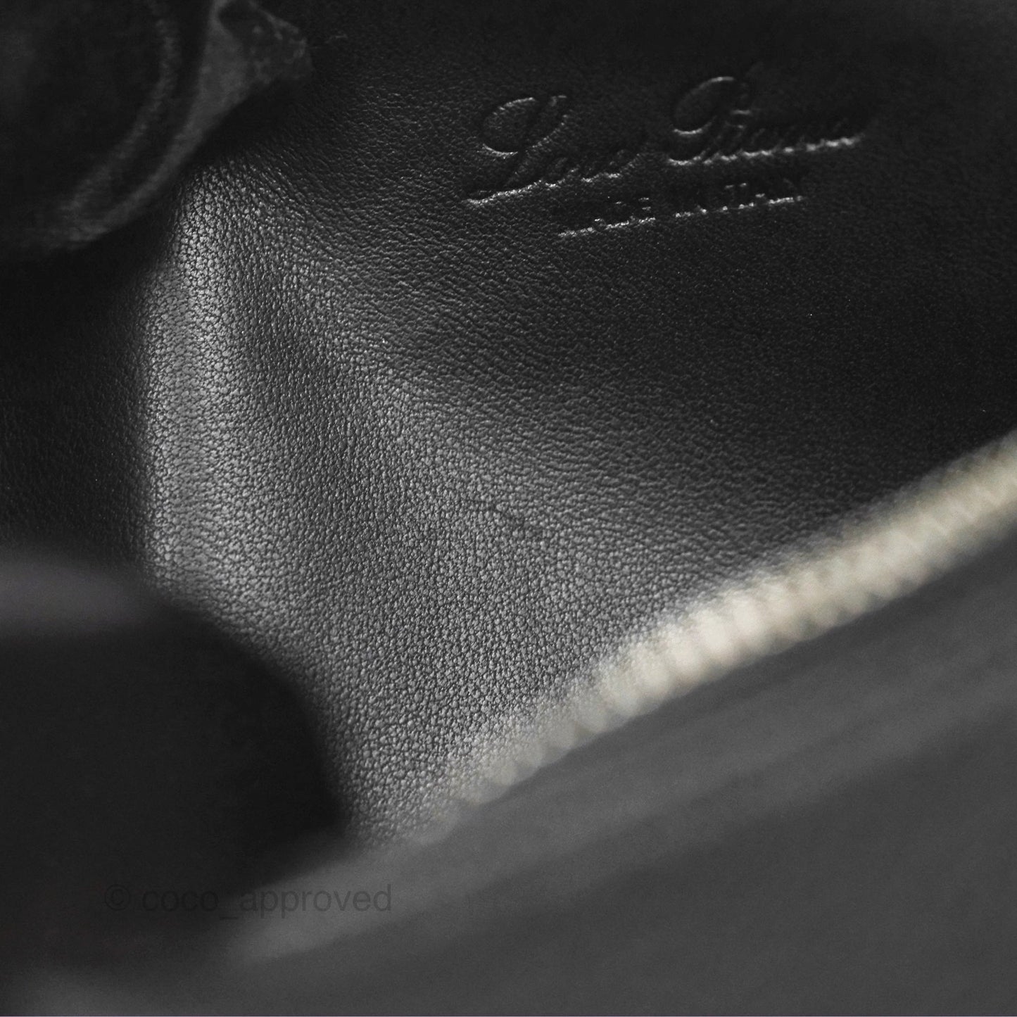 Loro Piana Extra Pocket L19 Black Grained Calfskin