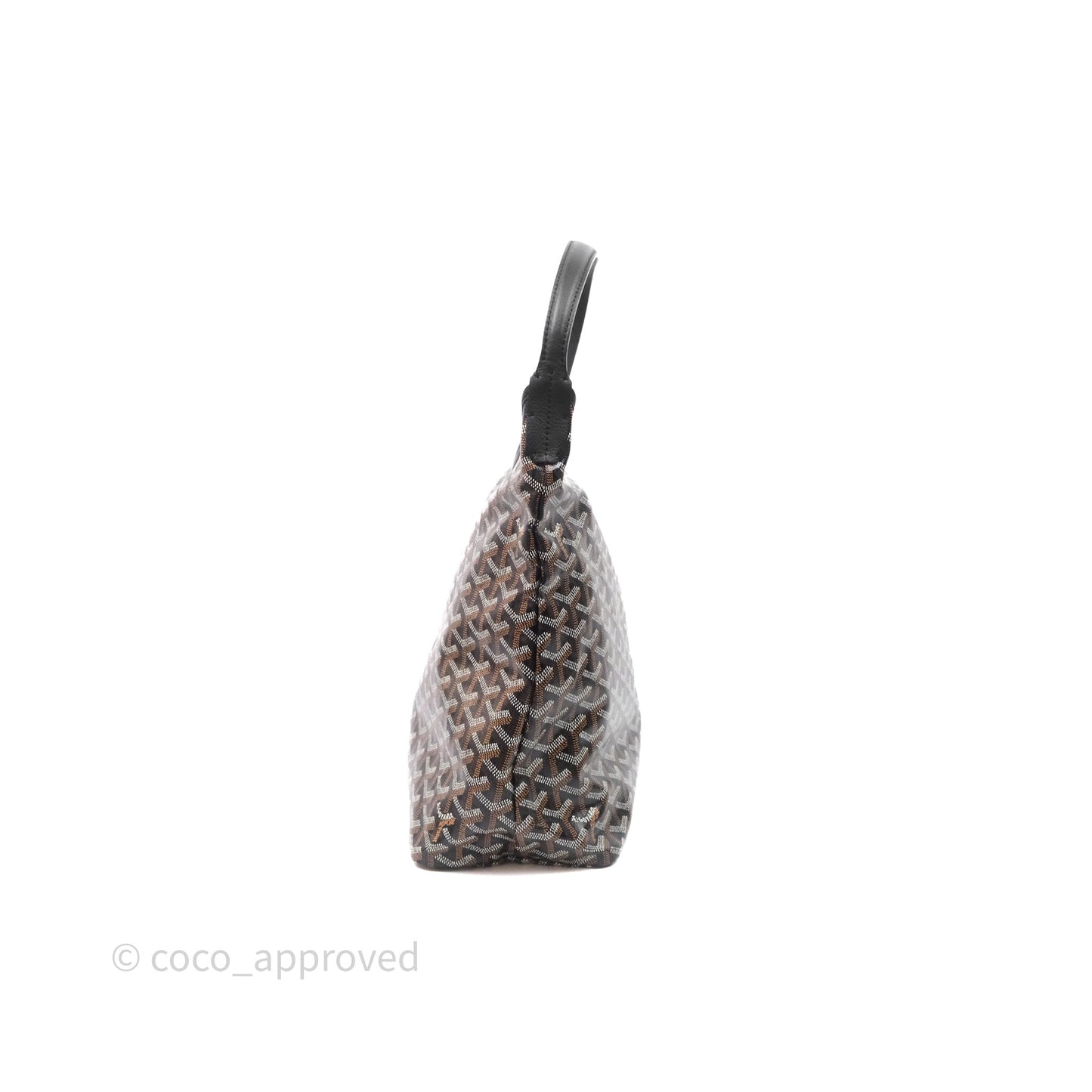 Goyard Bohème Hobo Bag Black Goyardine Canvas