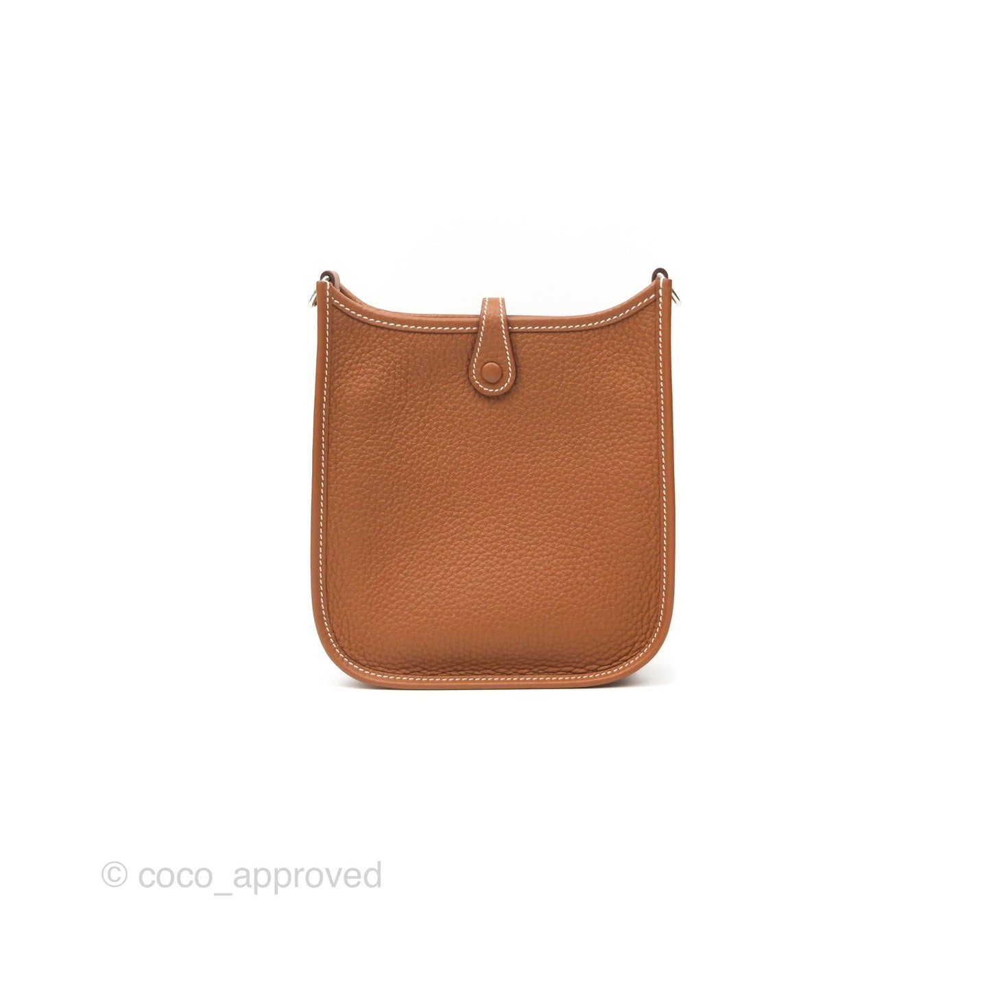 Hermès Mini Evelyne 16 Gold Clemence Palladium Hardware