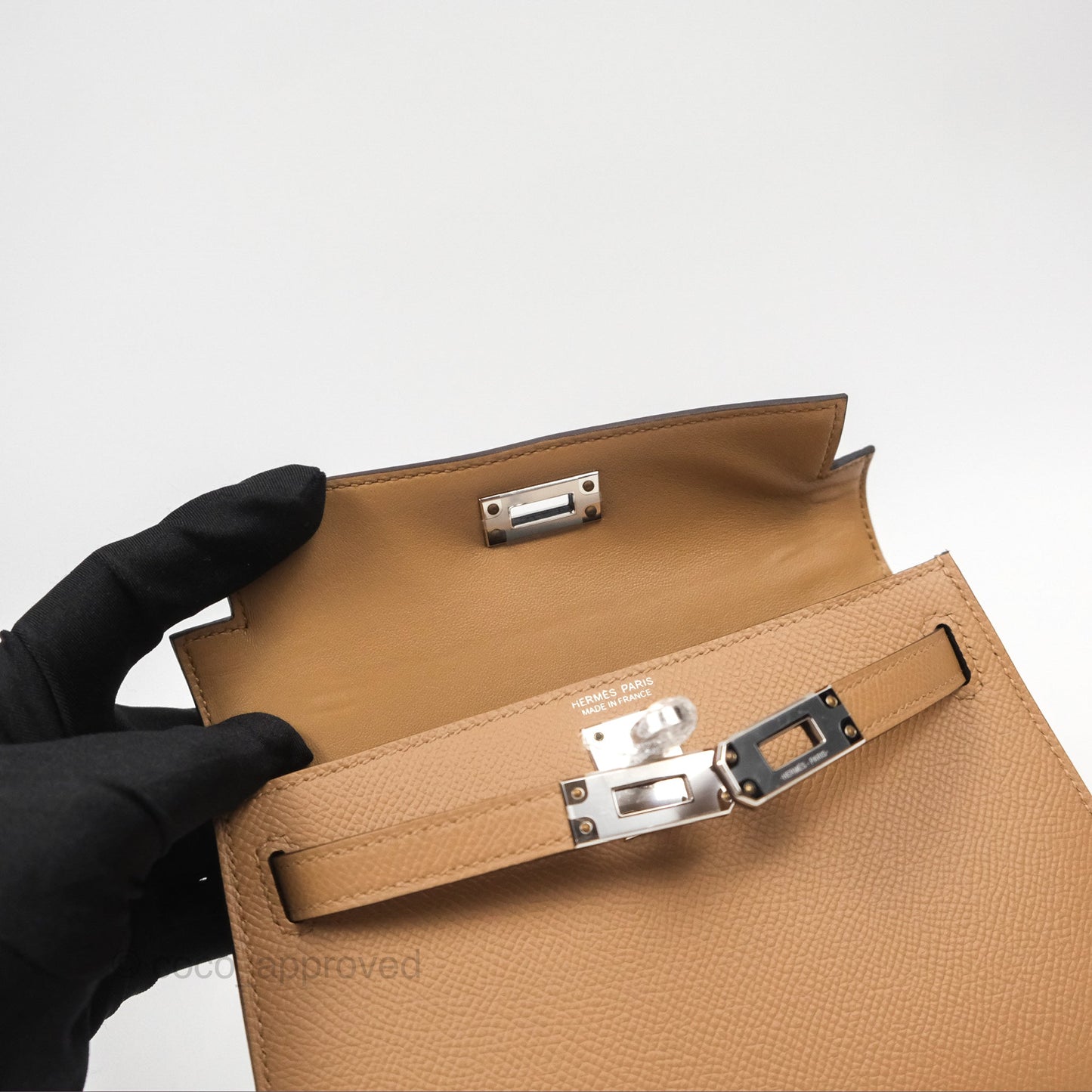 Hermès Mini Kelly II Chai 0M Epsom Palladium Hardware