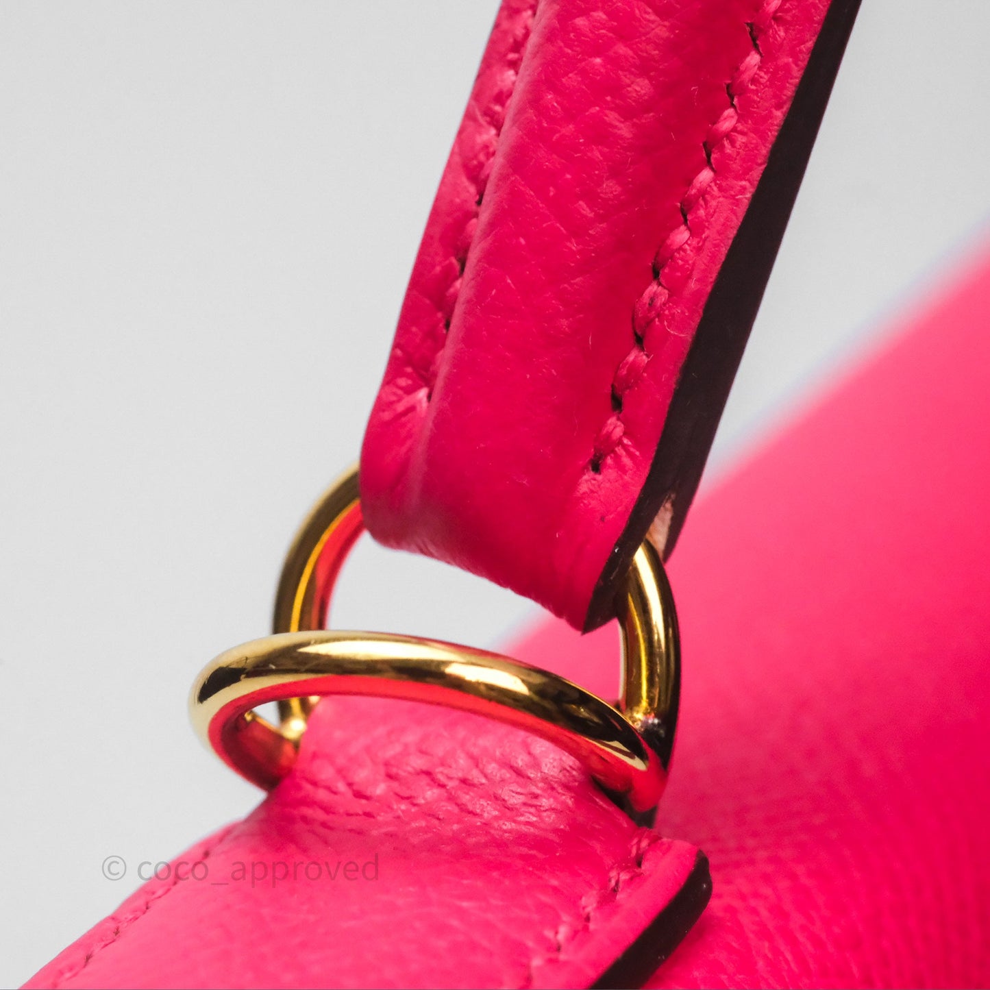 Hermès Kelly 28 Sellier Rose Extreme I6 Epsom Gold Hardware