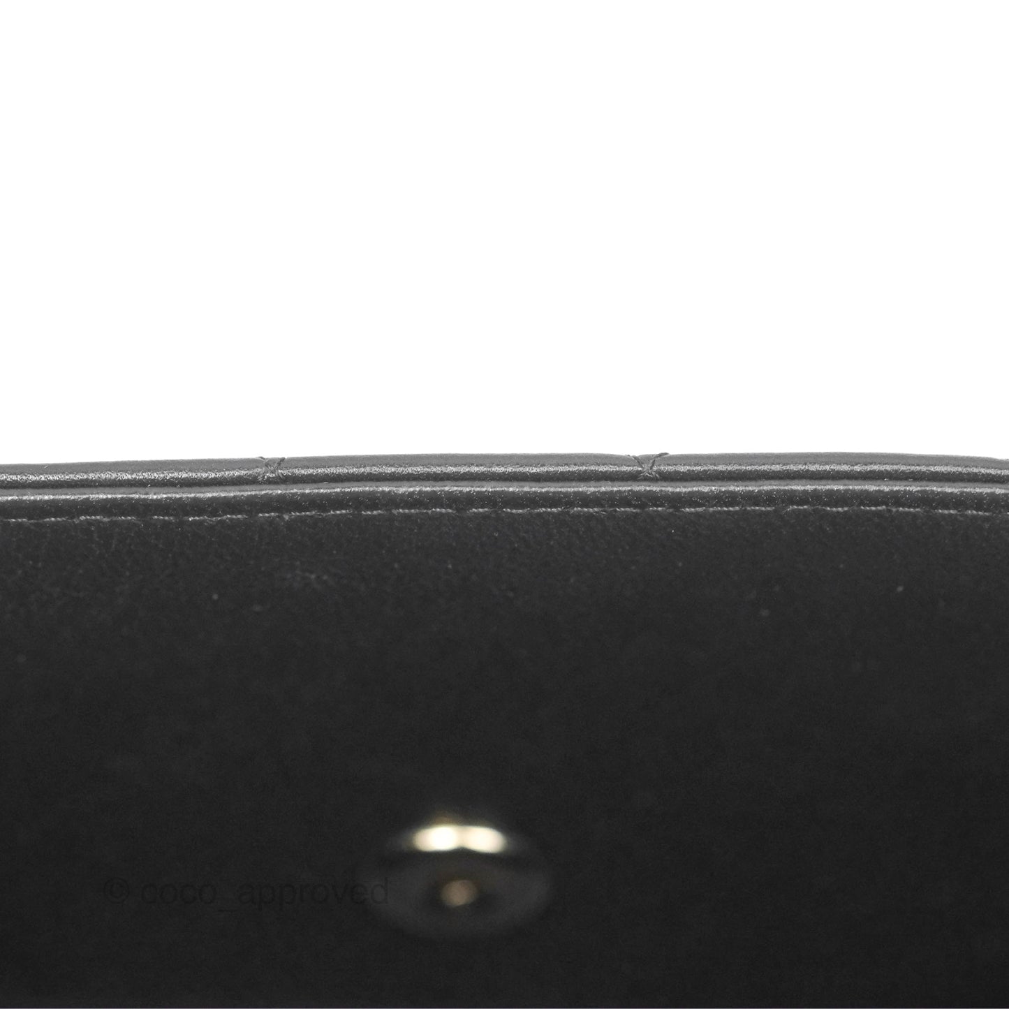 Chanel Mini Rectangular Flap Quilted Black Lambskin Gold Hardware