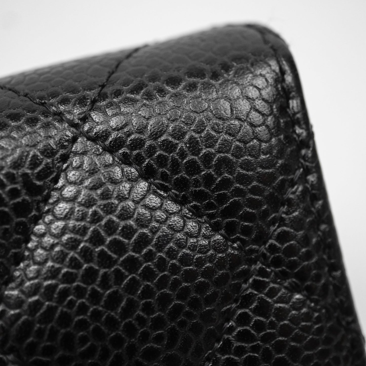 Chanel Classic Short Flap Wallet Black Caviar Gold Hardware