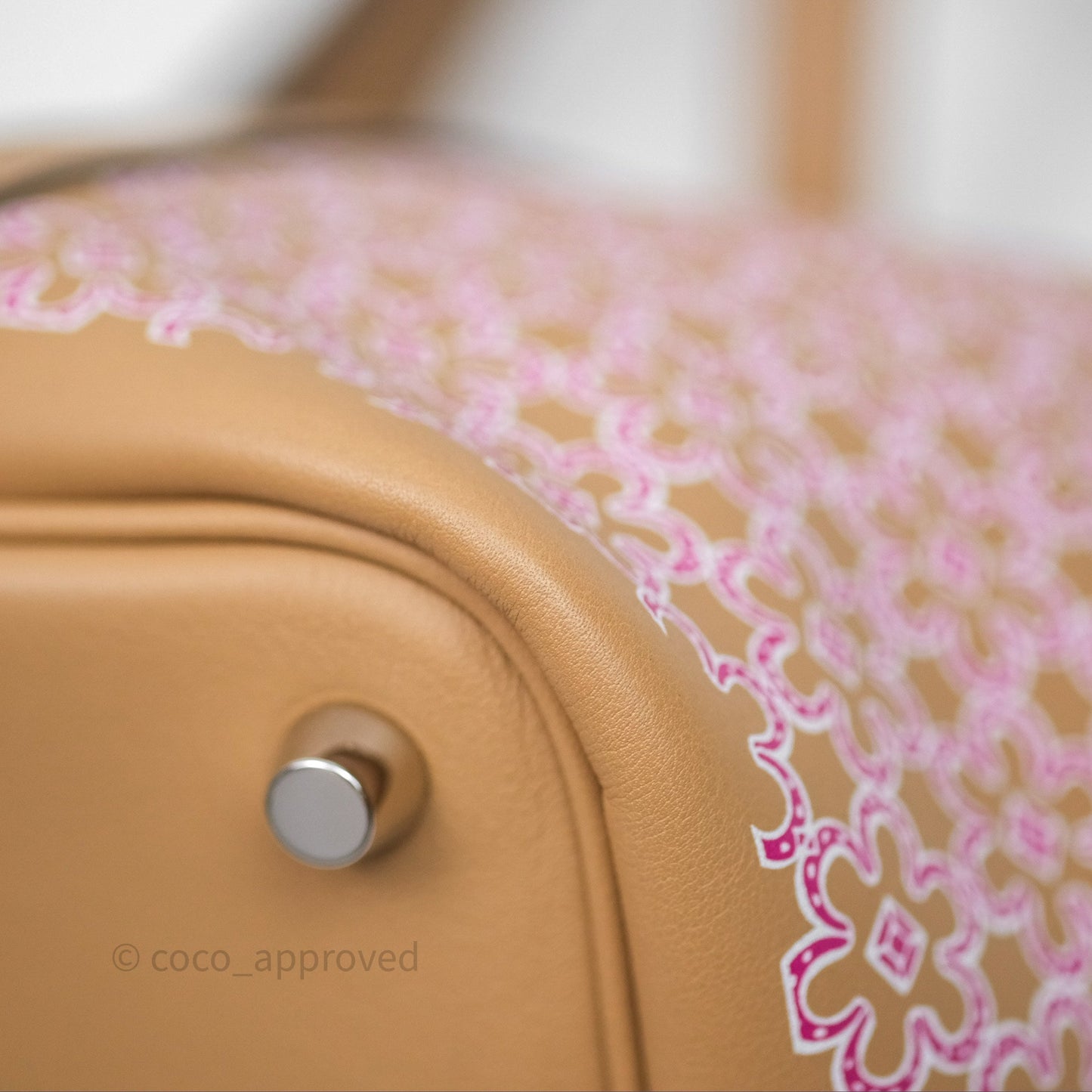 Hermès Picotin Lock 18 Lucky Daisy Chai 0M/ Rose 5T Swift Palladium Hardware