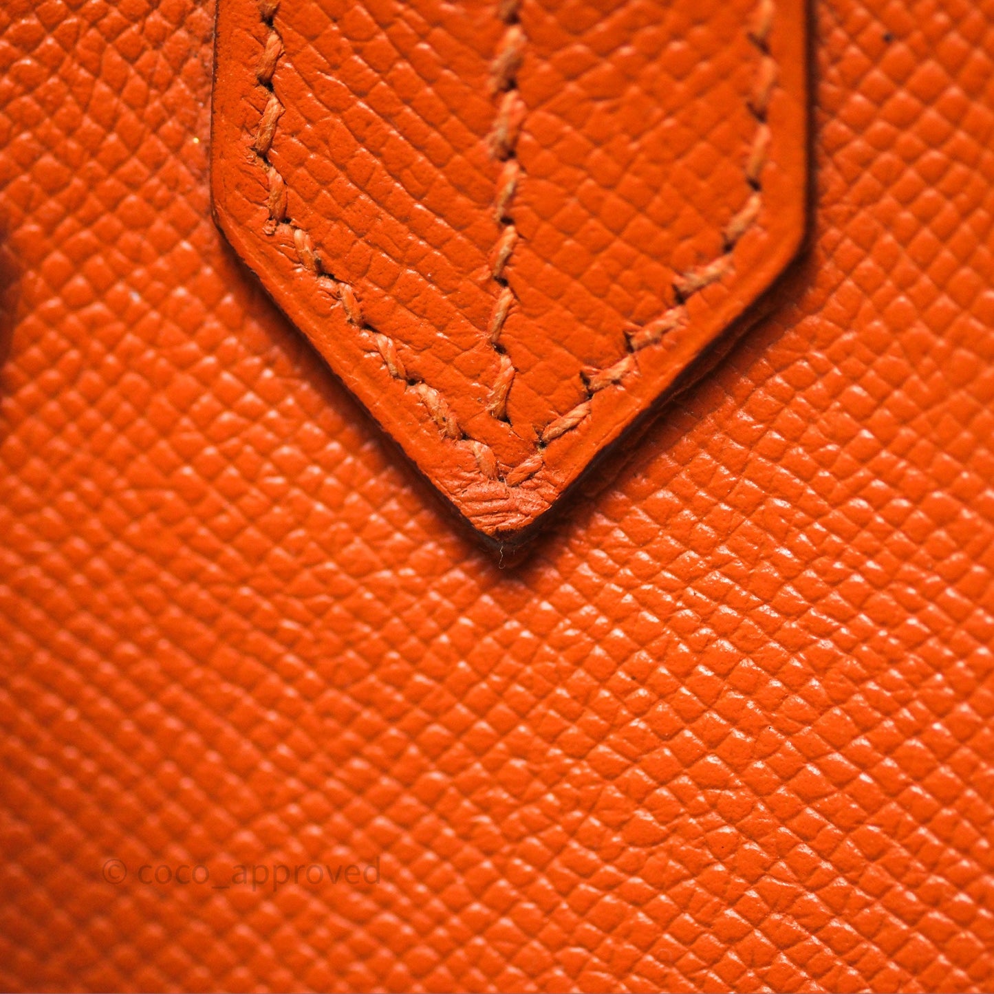 Hermès Birkin 30 Retourne Orange Epsom Palladium Hardware