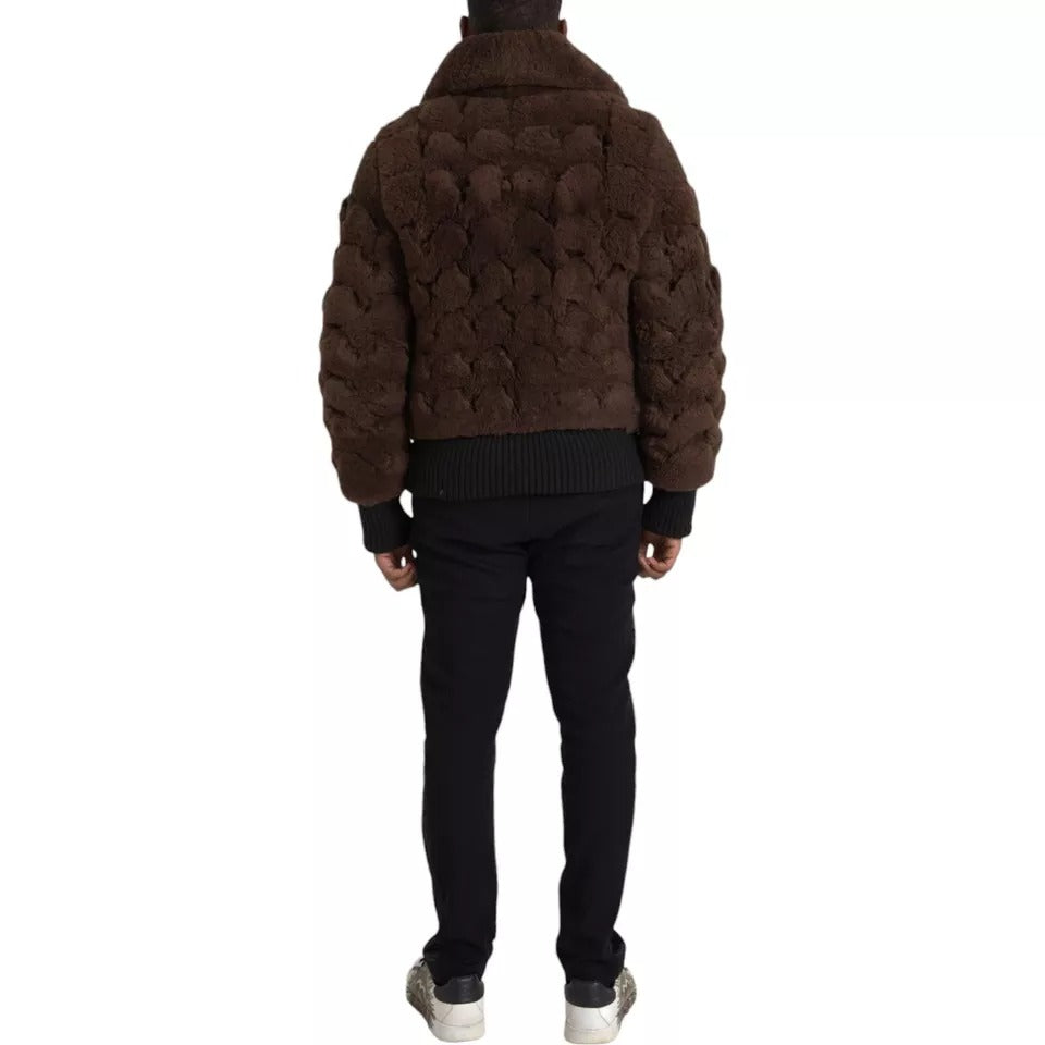 Luxury Bottega Veneta  Fur Lamb Shearling Coat Men's Jacket