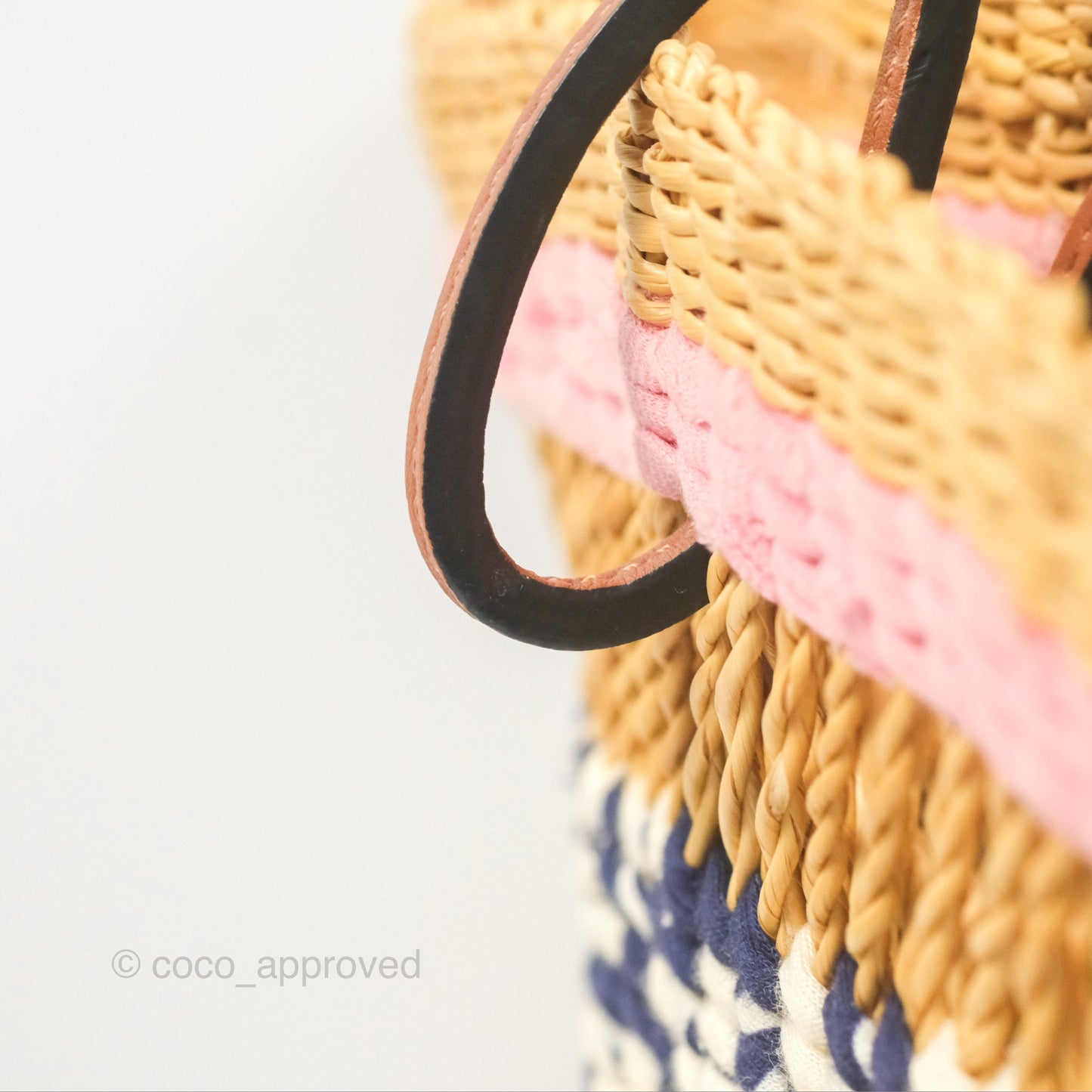 Loewe x Paula’s Ibiza Striped Raffia Basket Bag
