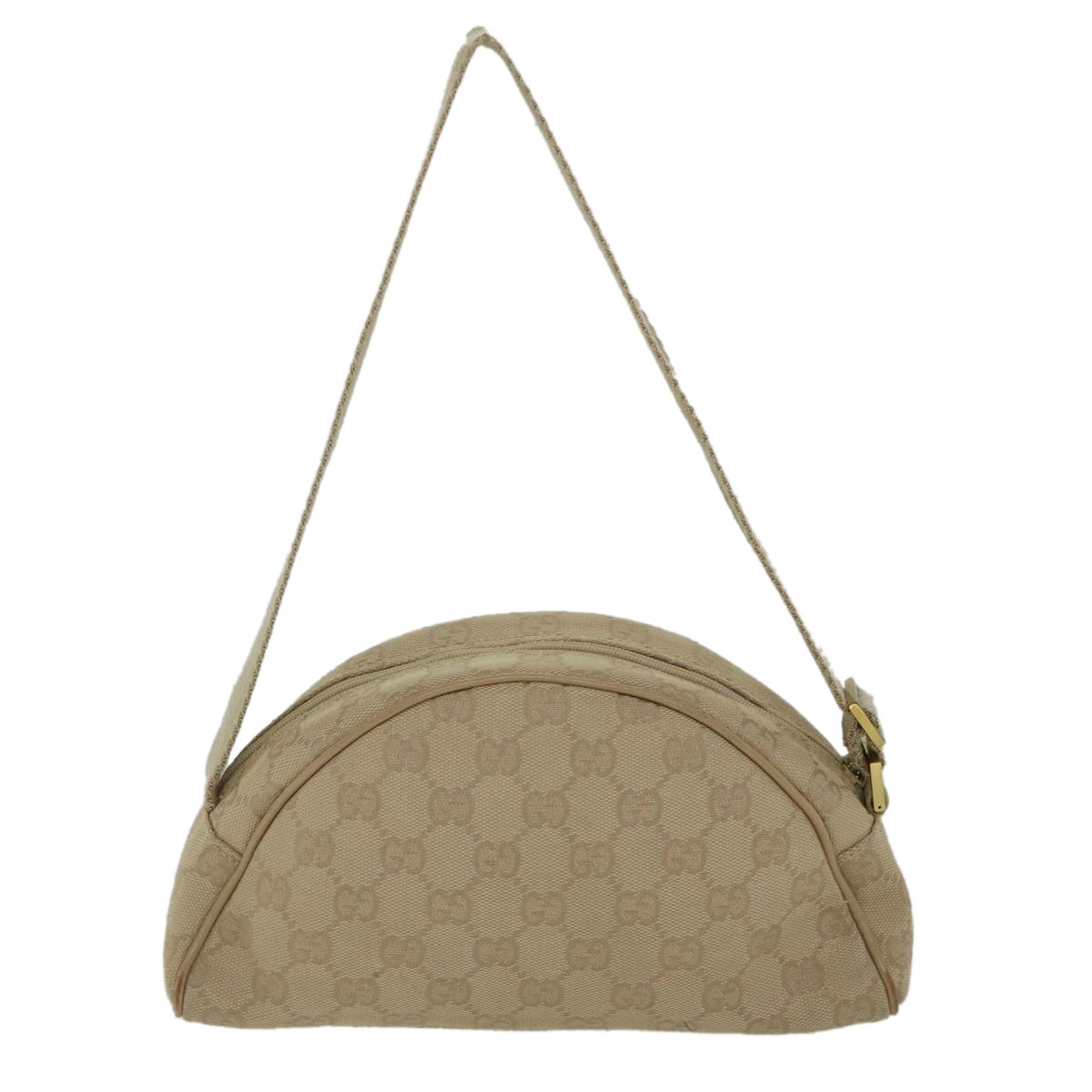 Luxury Gucci GG Canvas Shoulder Bag Beige 90781  55288