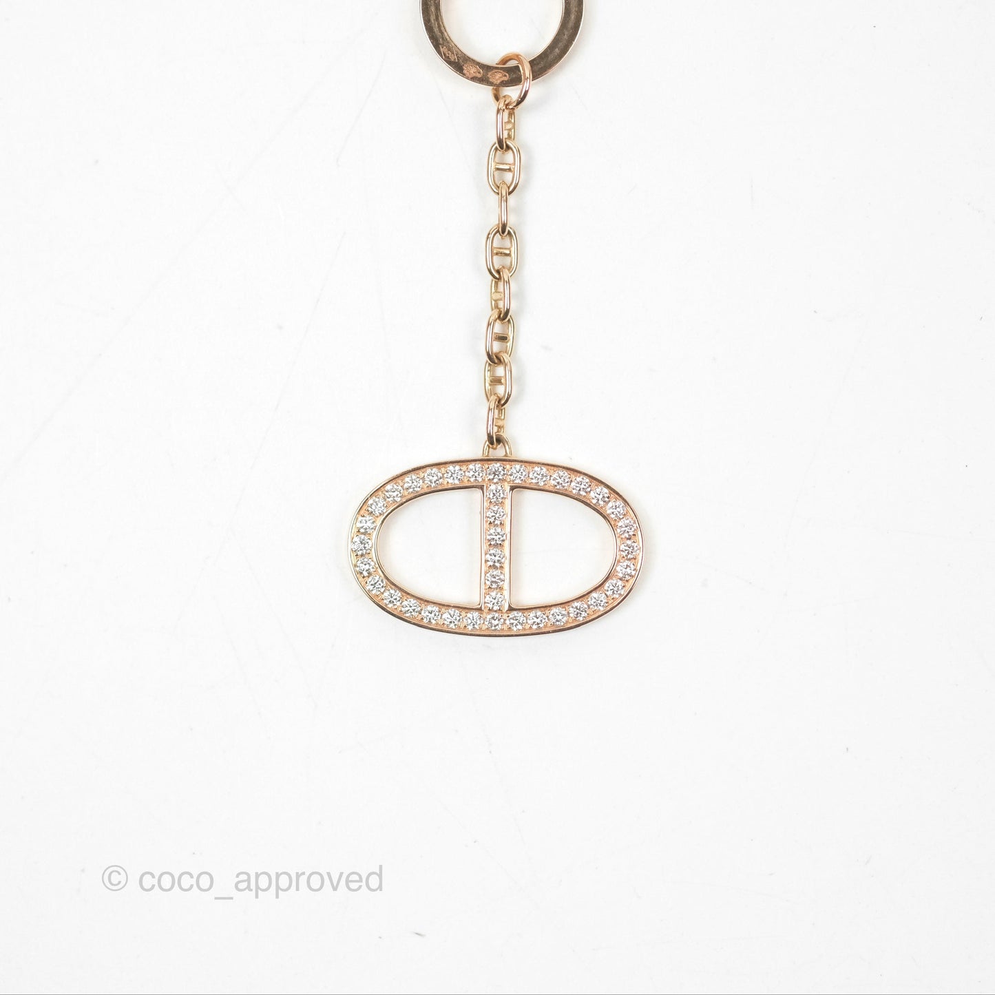 Hermès Chaine D'ancre Contour Pendant Rose Gold