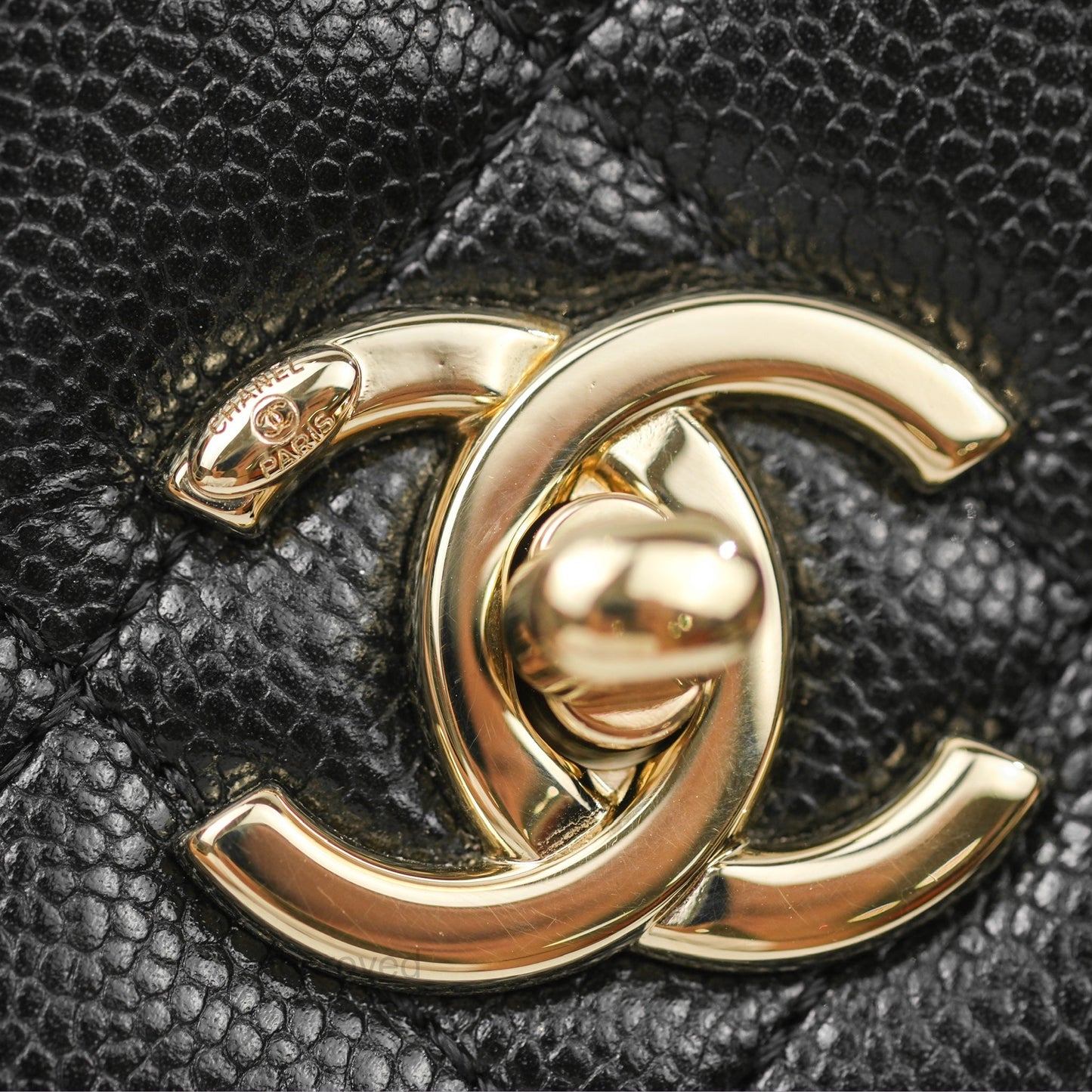Chanel Quilted Medium Business Affinity Flap Black Caviar Gold Hardware