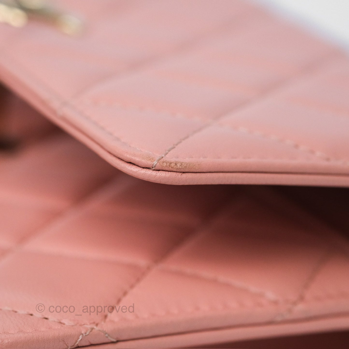 Chanel Trendy CC WOC Quilted Salmon Pink Lambskin Gold Hardware