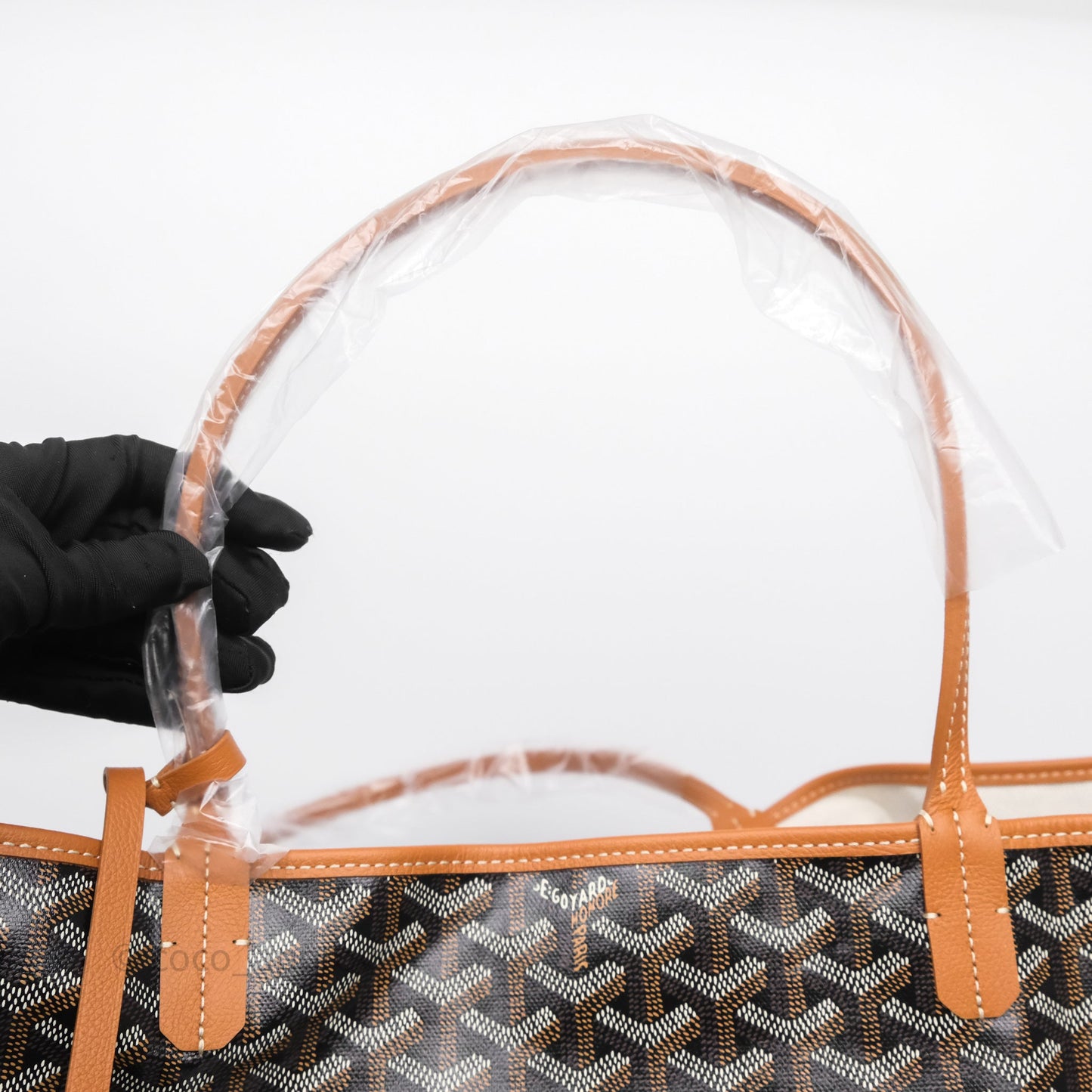 Goyard St Louis Tote GM Tan Black