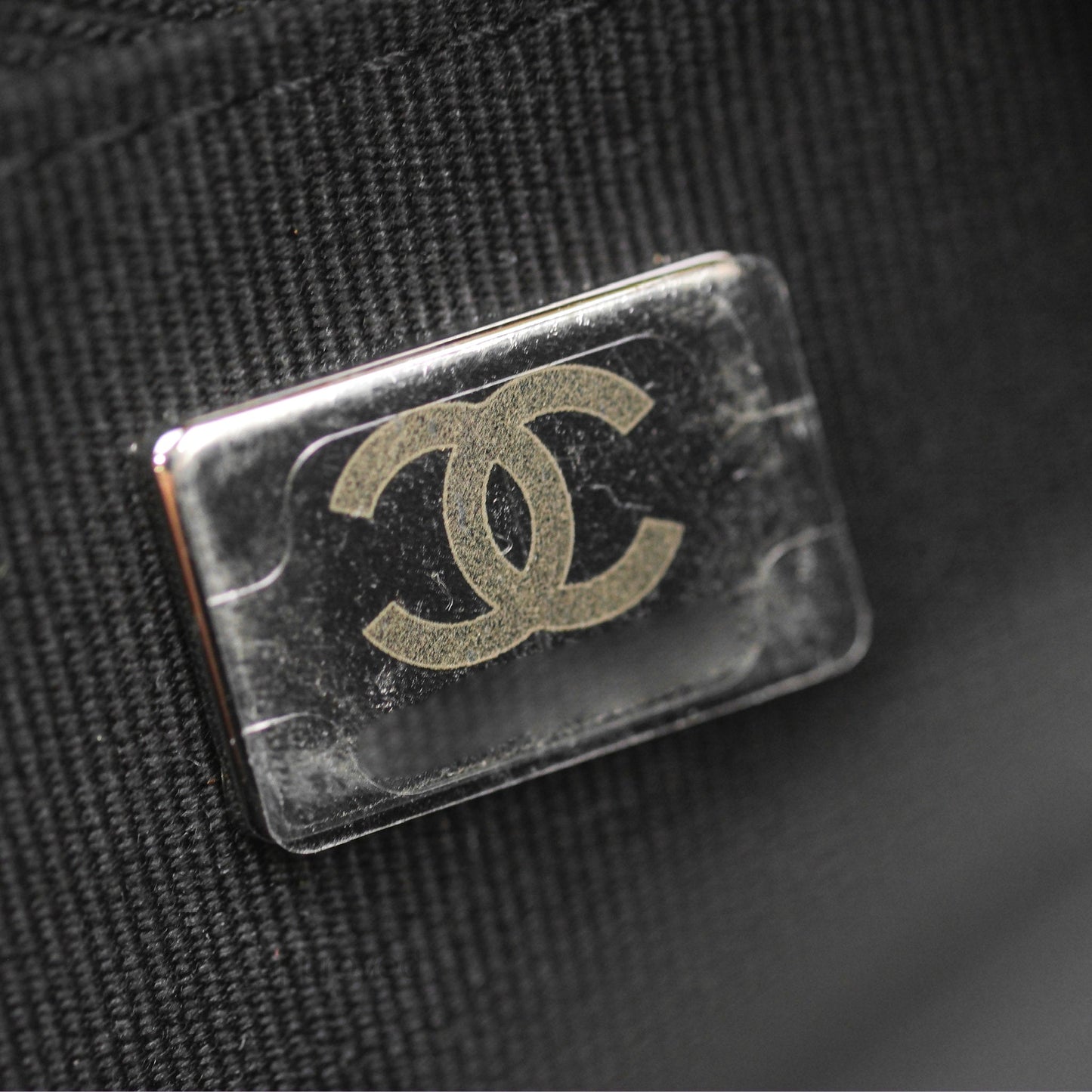 Chanel Gradient CC Wallet On Chain WOC Black Lambskin Silver Hardware 23K