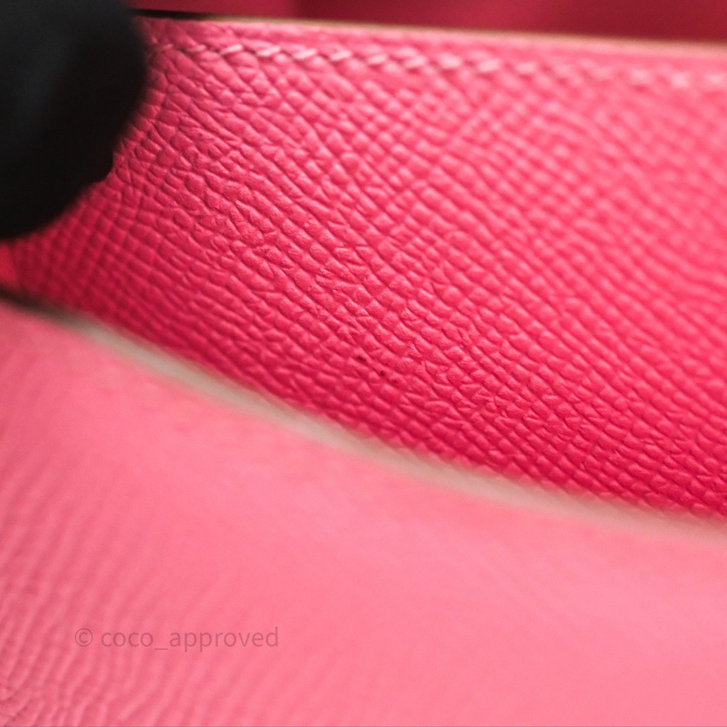 Hermès Constance Mini 18cm Rose d'ete Epsom Palladium Hardware
