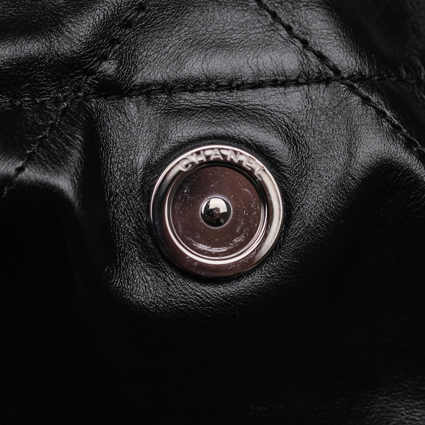 Chanel 22 Small Quilted So Black Shiny Crumpled Calfskin