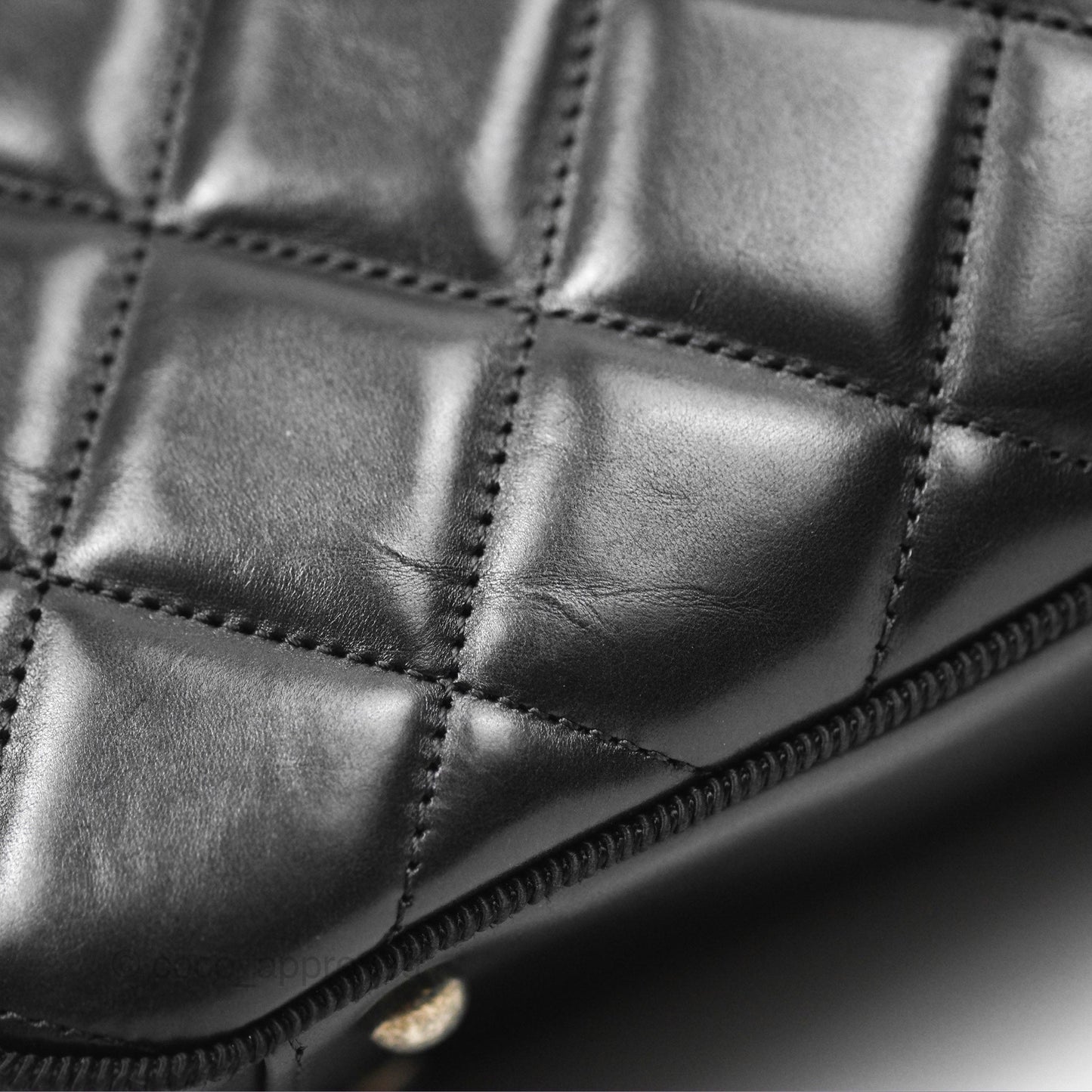 Chanel Large Ballerine Camera Case Black Calfskin Ruthenium Hardware