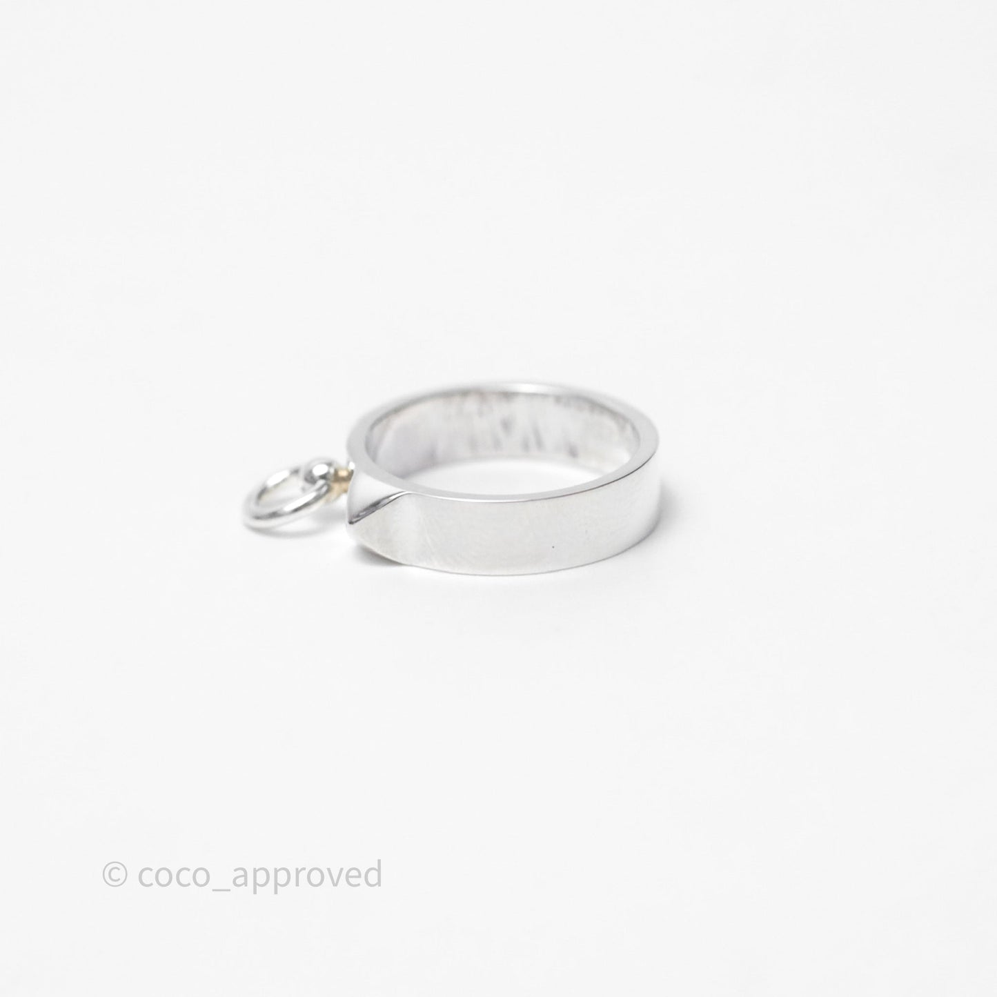Hermes Collier de Chien Ring PM Sterling Silver Size 53