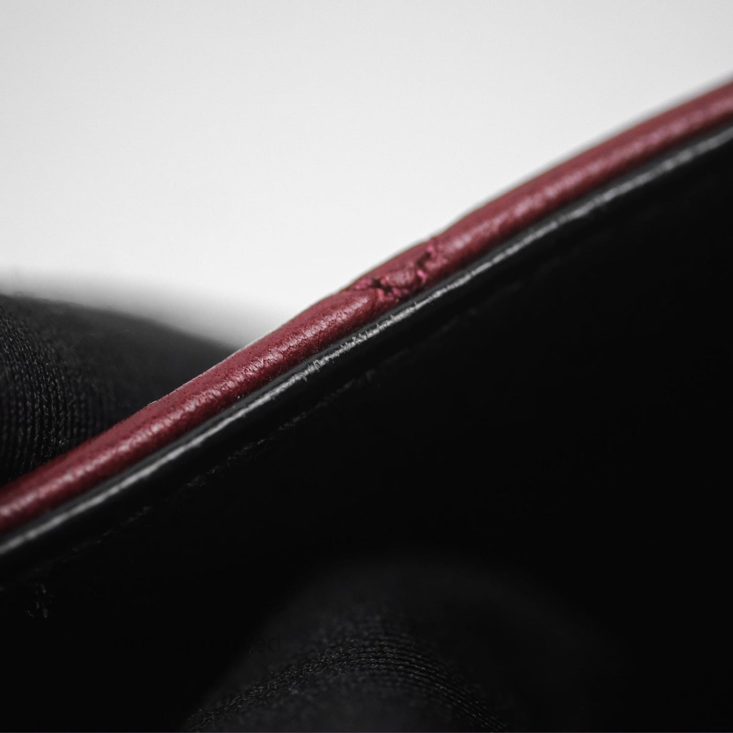 Chanel Vintage Mini Square Burgundy Lambskin 24K Gold Hardware