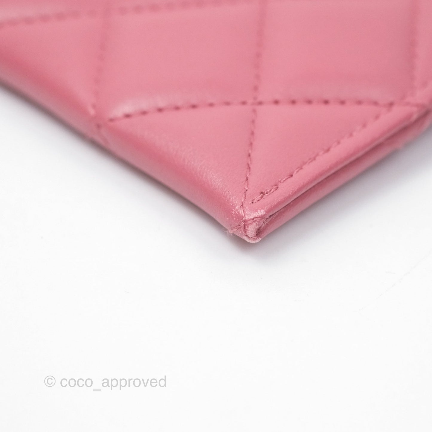 Chanel Boy Long Pouch Wallet Dusty Pink Lambskin Aged Gold Hardware