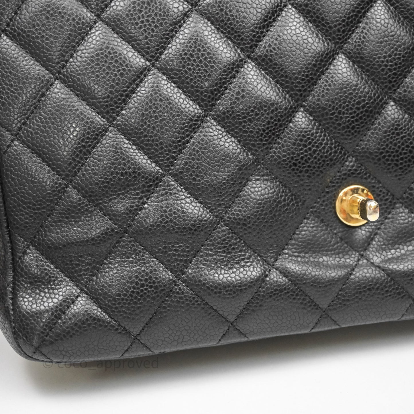 Chanel Jumbo Single Flap Black Caviar Gold Hardware⁣⁣