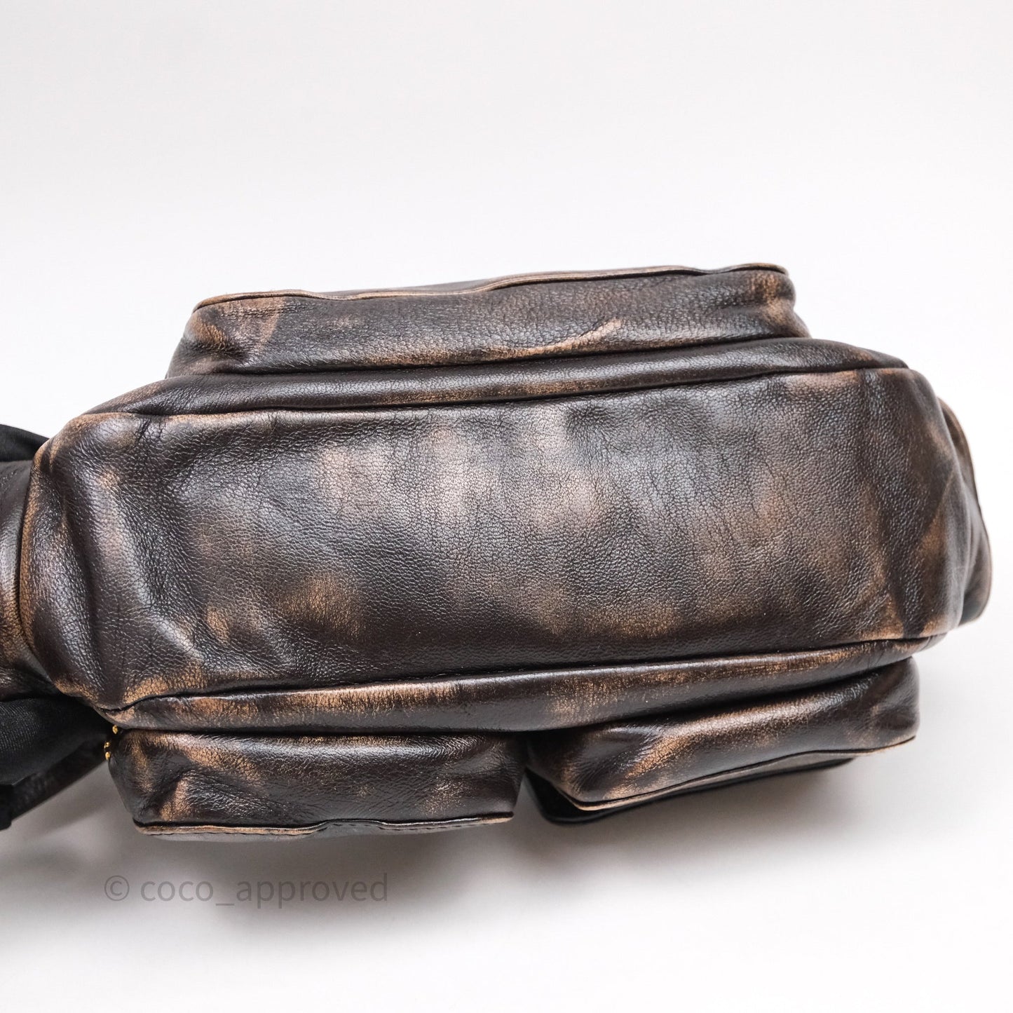 Miumiu Nappa leather Pocket bag Coffee