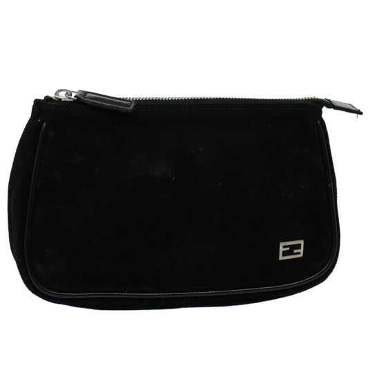 Luxury FendiPouch Suede Black55459