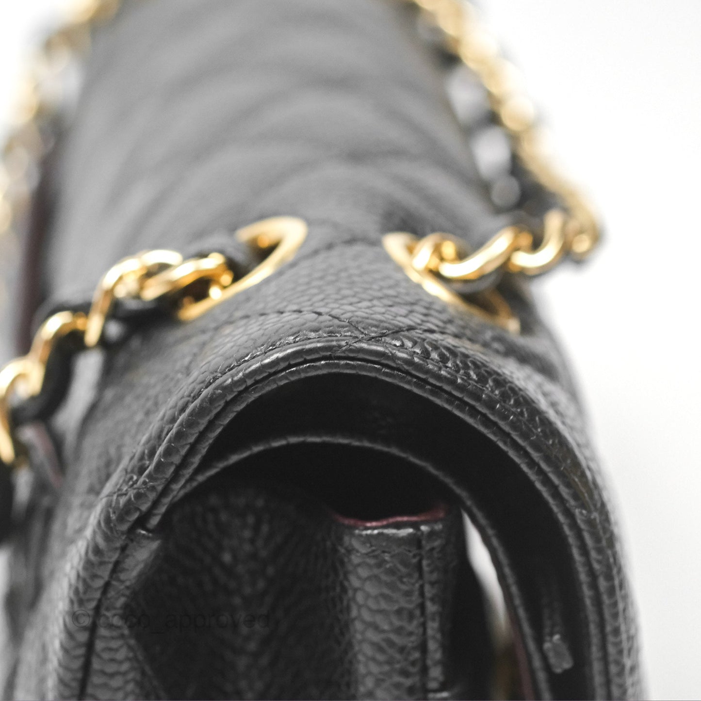 Chanel Small Classic Flap Quilted Black Caviar Gold Hardware
