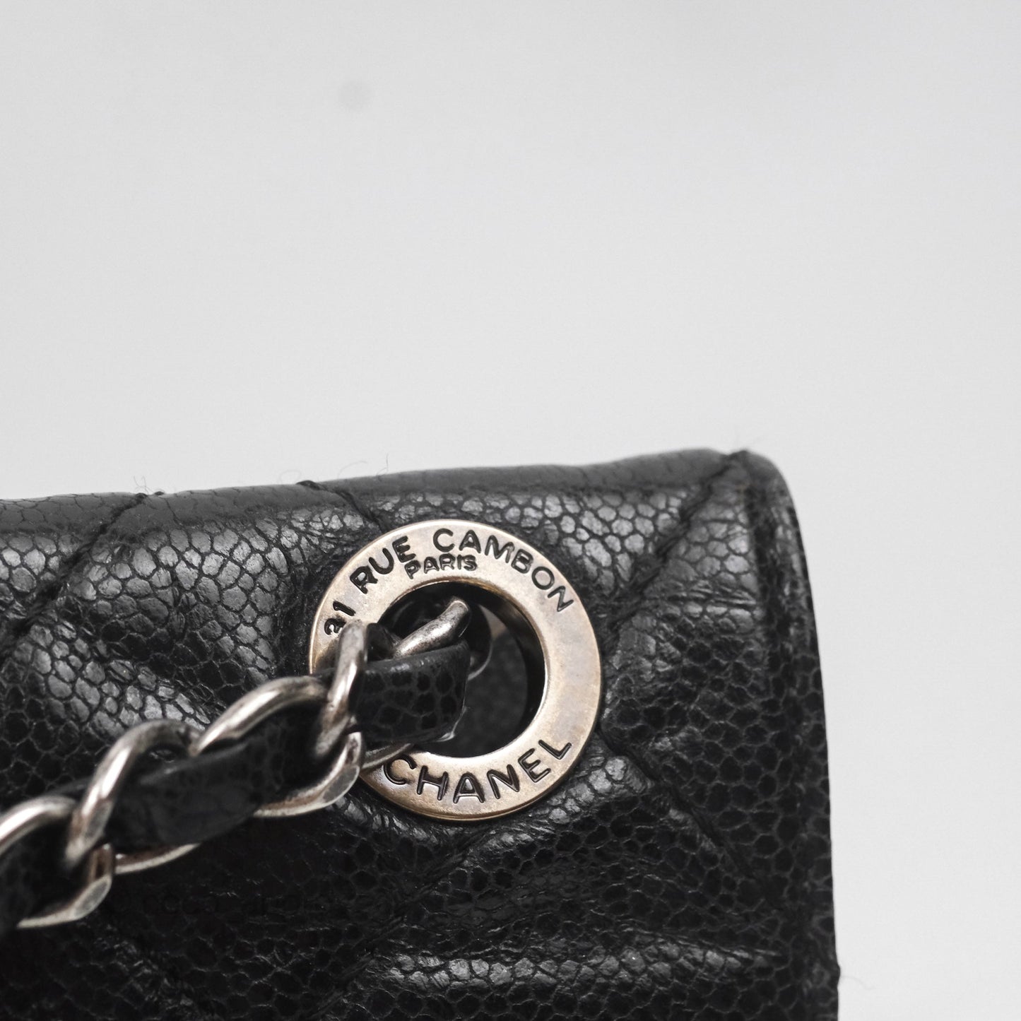 Chanel Quilted Single Flap Bag Soft Caviar Black Ruthenium Hardware